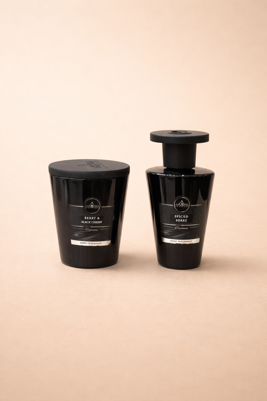  معطر جو اعواد وشمع بغطاء خشب برائحه التوت والكرز الأسود  