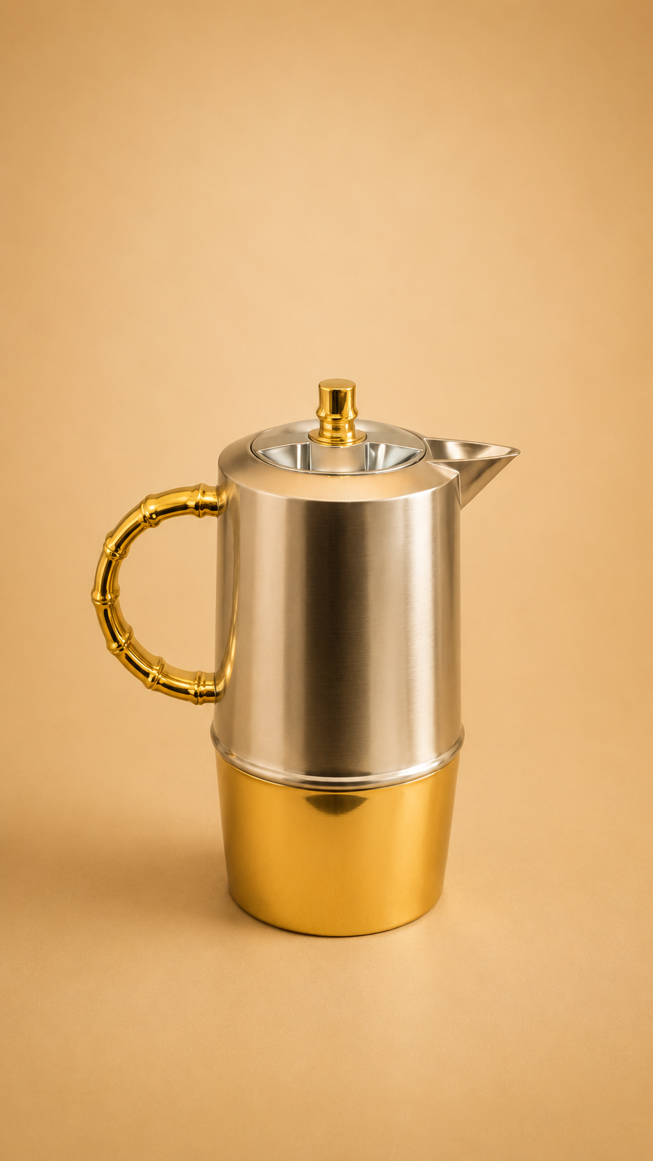  طقم ترامس ماتيليو بمقبض تصميم بامبو فضى مطفي0.7L+1.0L 