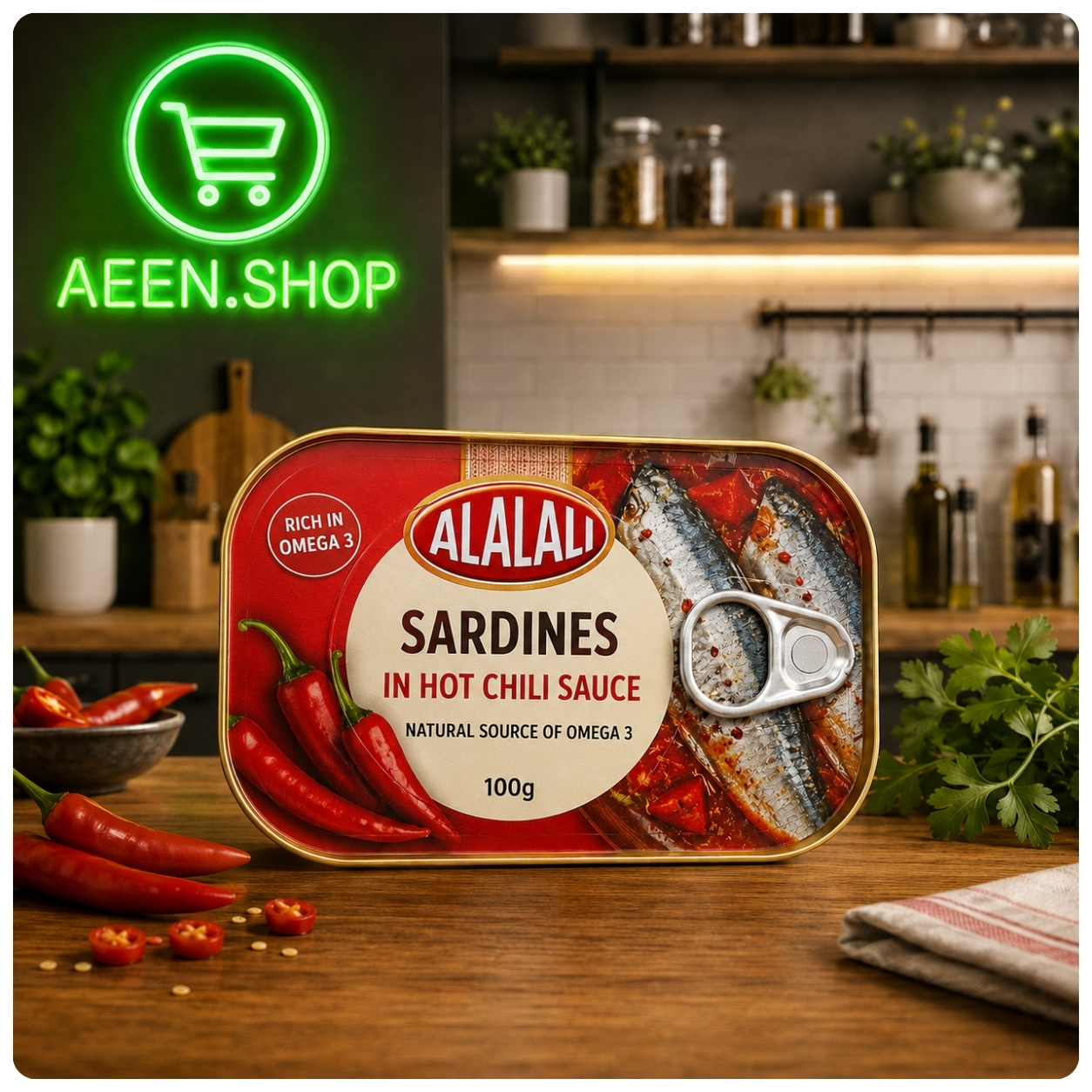 Al Alali Sardines with Chili Pepper 100g