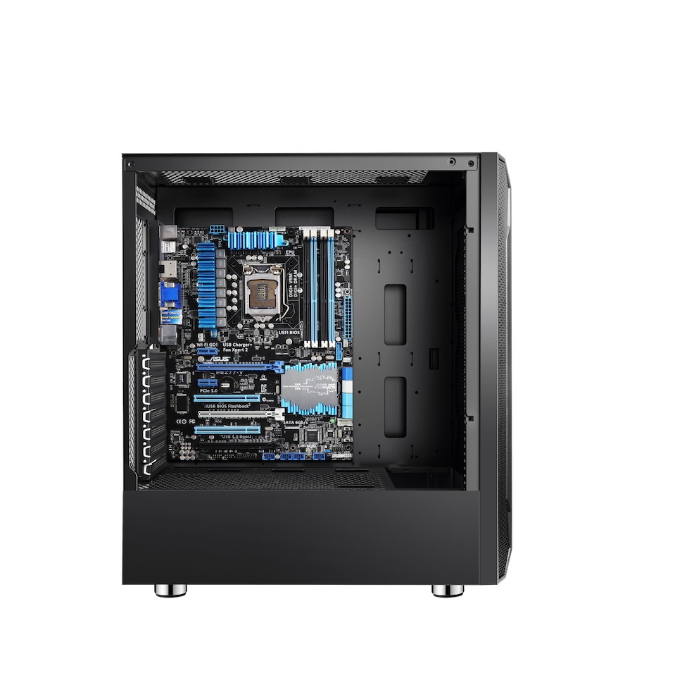 egeira mid tower case with fans