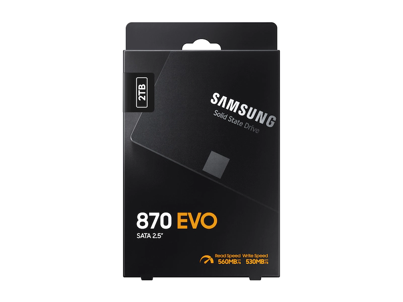 Samsung 2tb 870 Evo SSD 2.5 inches ذاكرة سامسونج 2 تيرا بايت اس اس دي