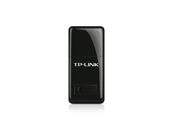 TP-LINK 300Mbps Mini Wireless N USB Adapter قطعة انترنت من تي بي لنك يدعم حتى ٣٠٠ ميقا بيت في الثانية.