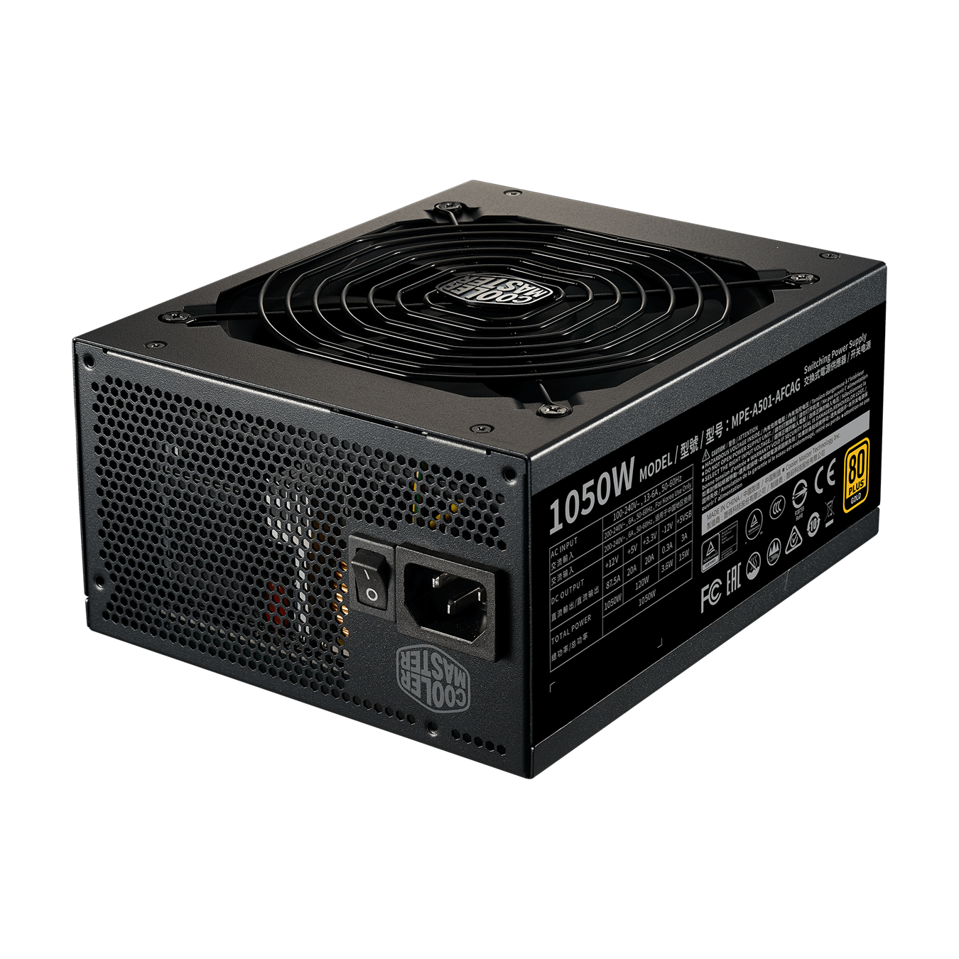 Cooler Master MWE Gold 1050W  باور سبلاي كولرمستر قولد 1050 واط GNM