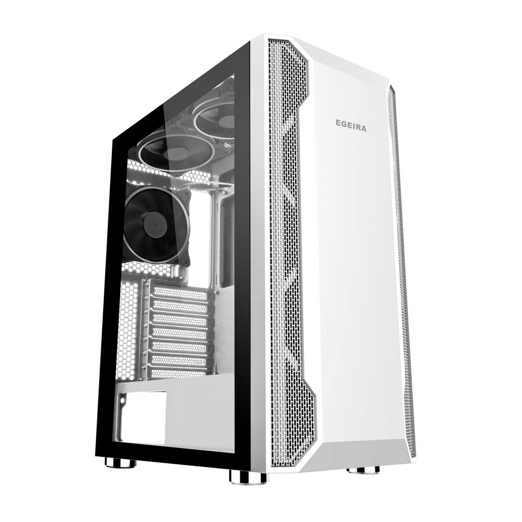 egeira mid tower case with fans
