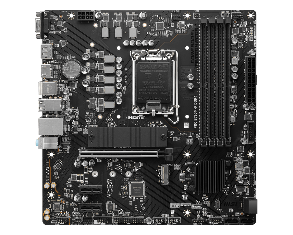msi pro b760m p ddr4