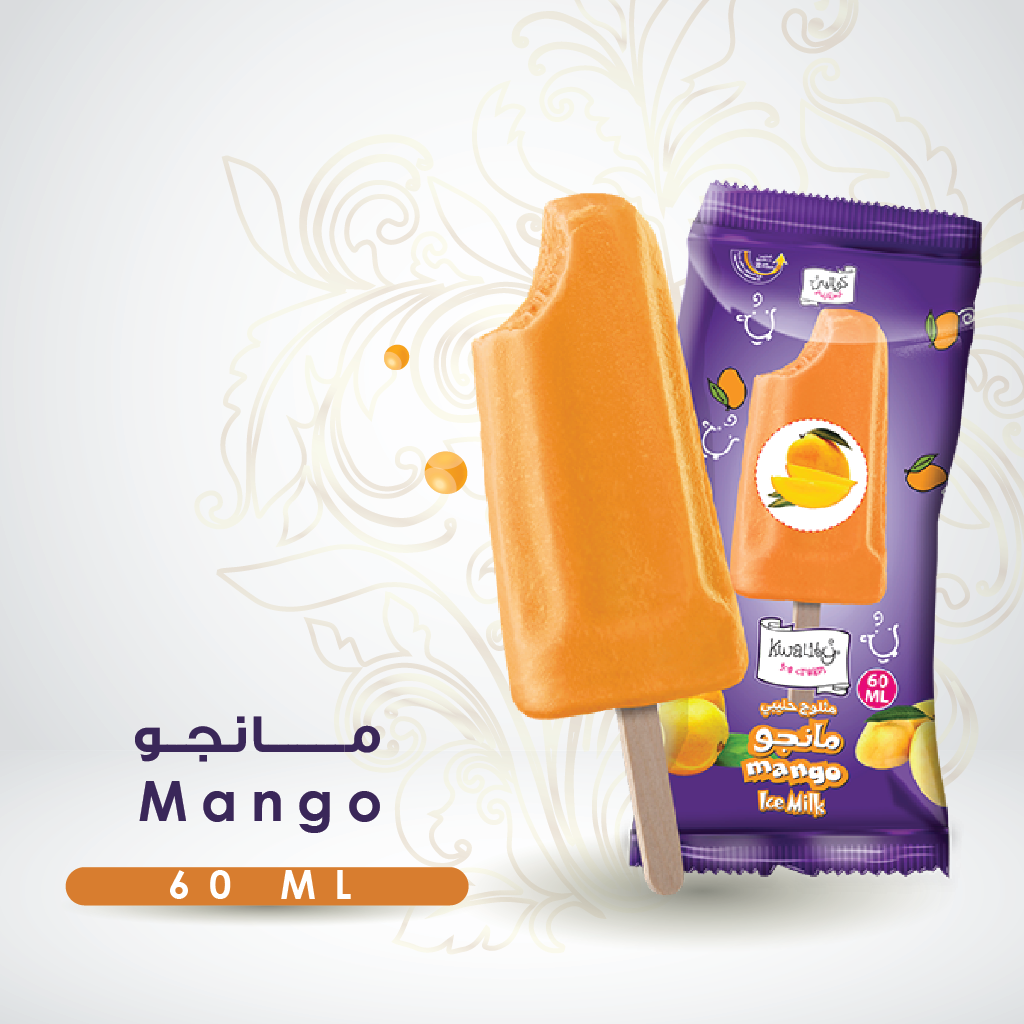 آيس كريم مانجو - 24 حبة Mango Milk Fruity -24Pc