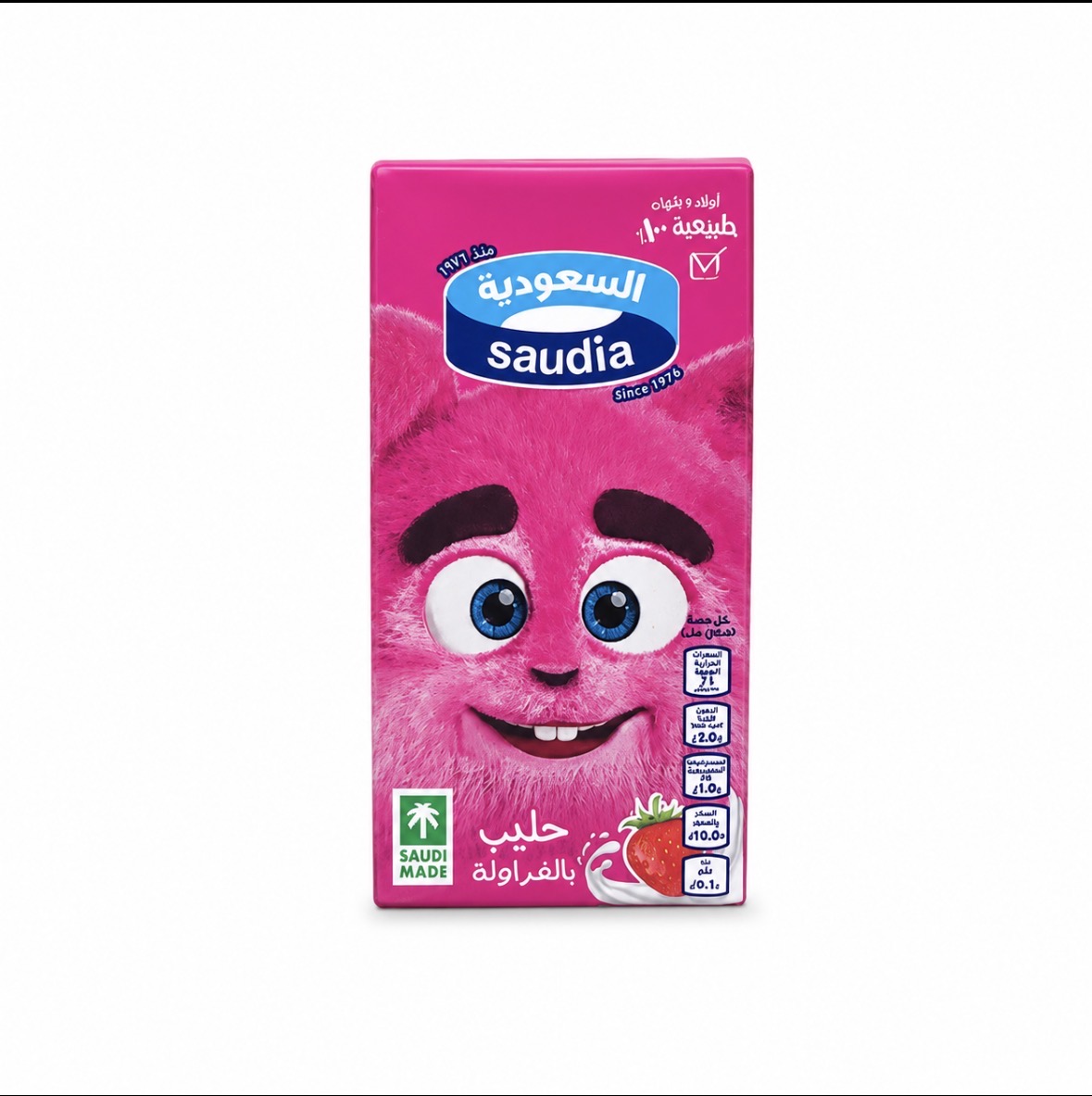  حليب فراولة السعودية 125مل 