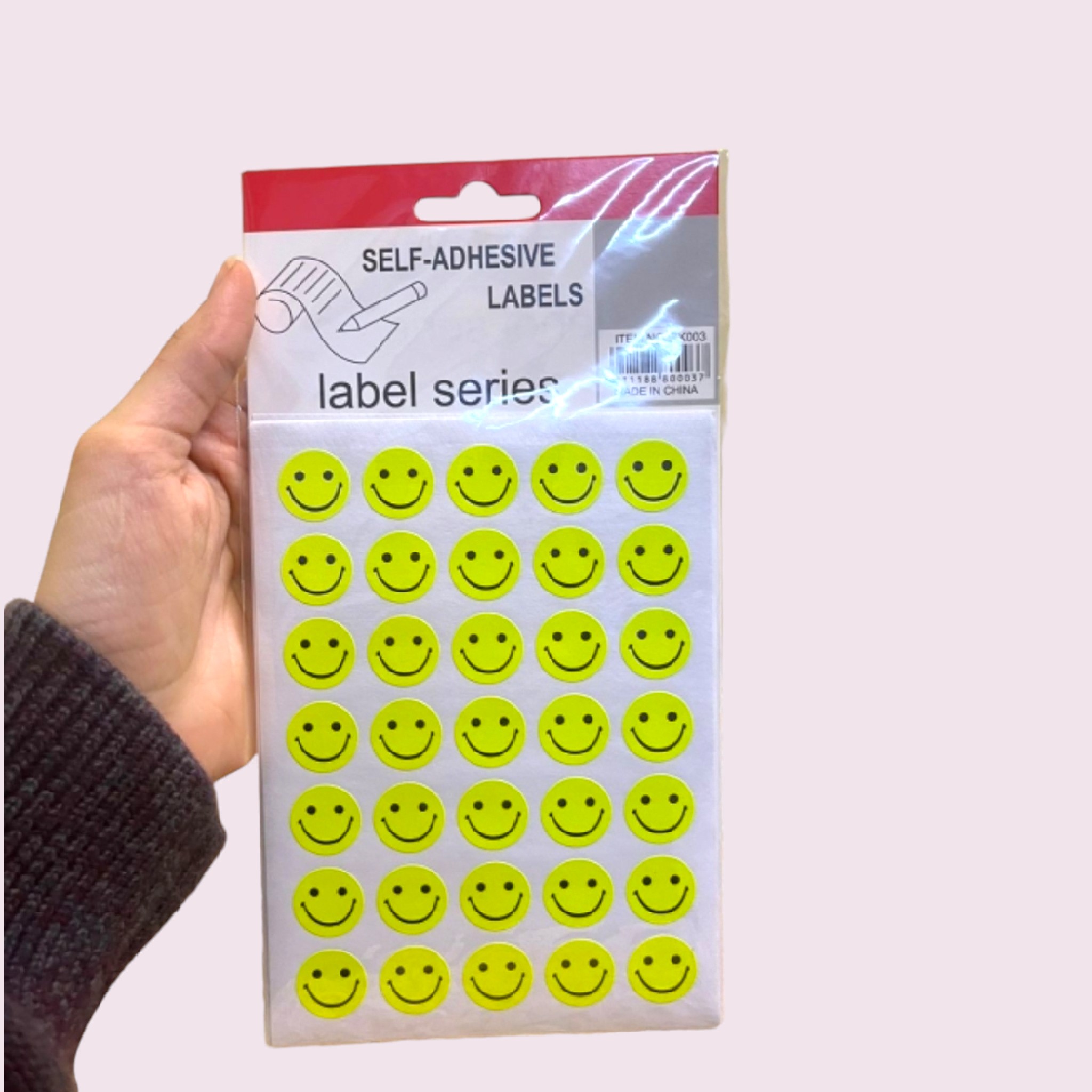  ملصقات ستيكر هبي فيس اخضر 10 حبه 