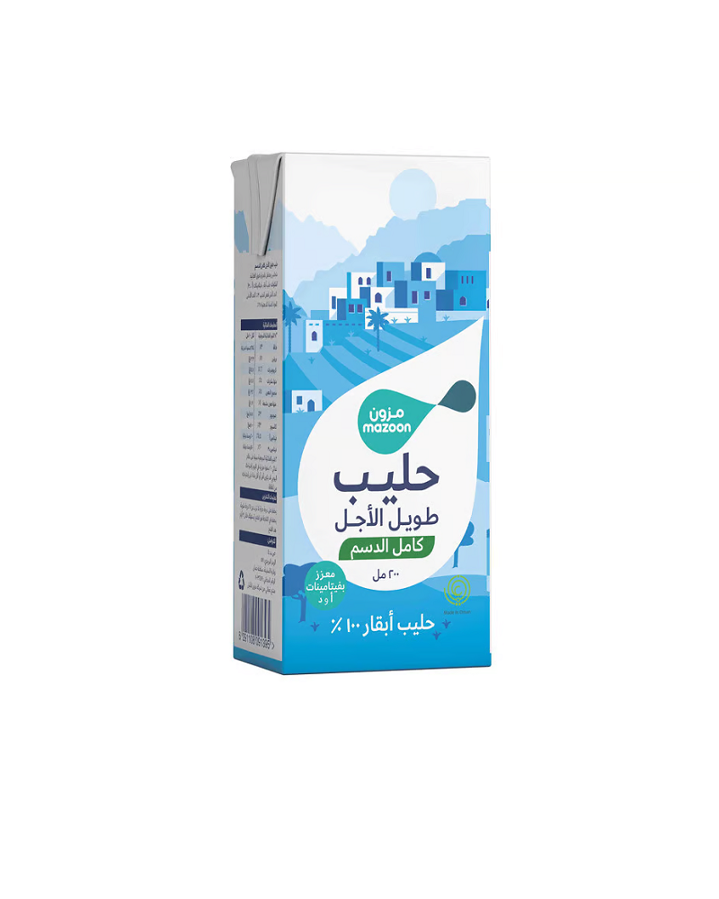  حليب طويل الأجل كامل الدسم مزون 1 لتر 
