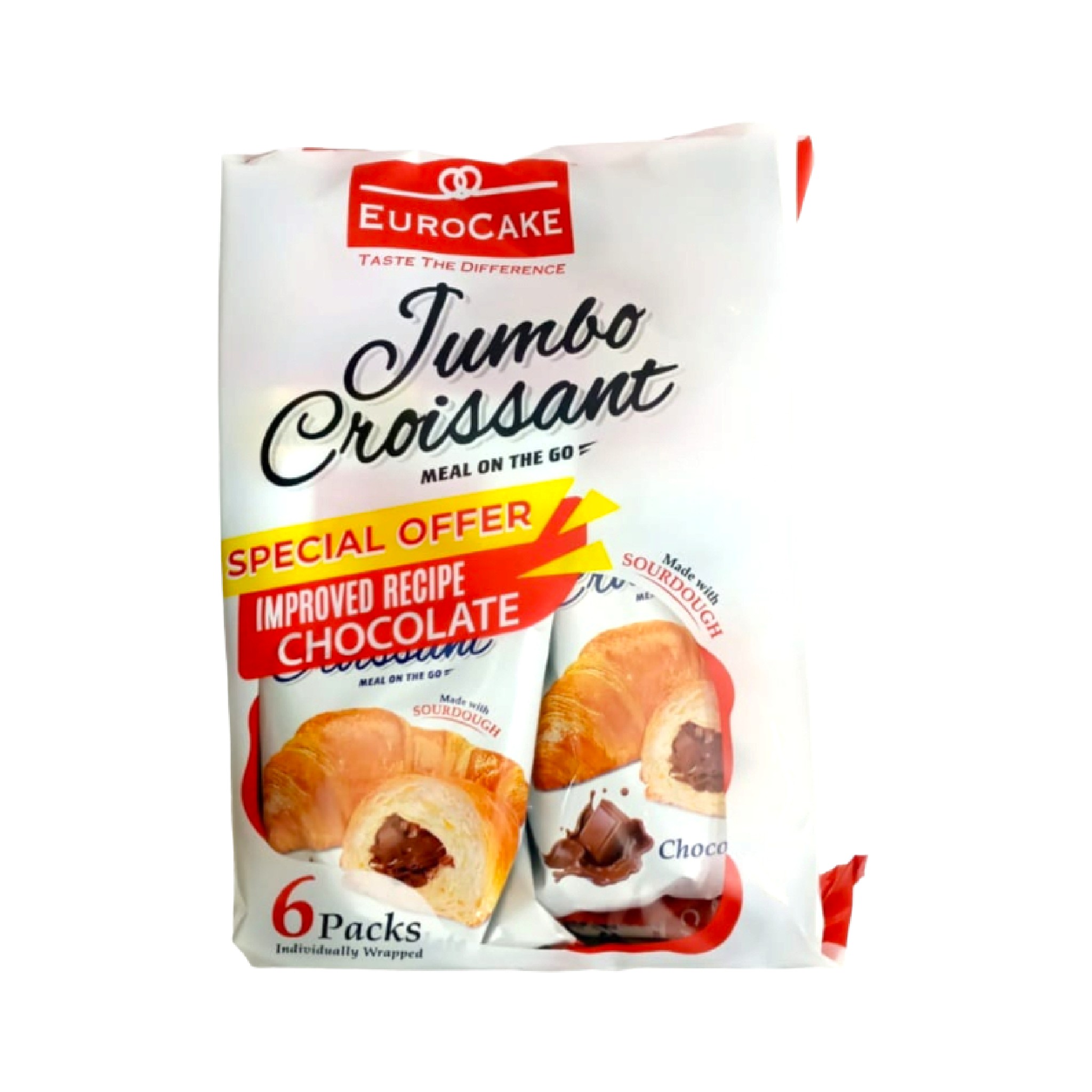  Eurocake Jumbo croissant Chocolate 6packs 