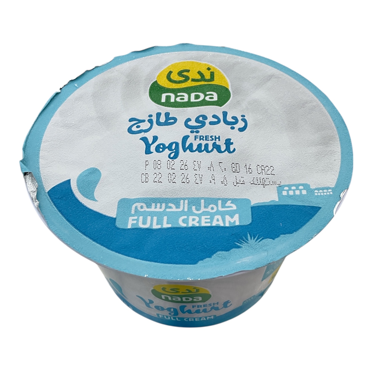  زبادي طازج كامل الدسم ندى 170جم 
