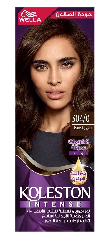  صبغه شعر بني متوسط كوليستون ويلا 304/0  علبه 
