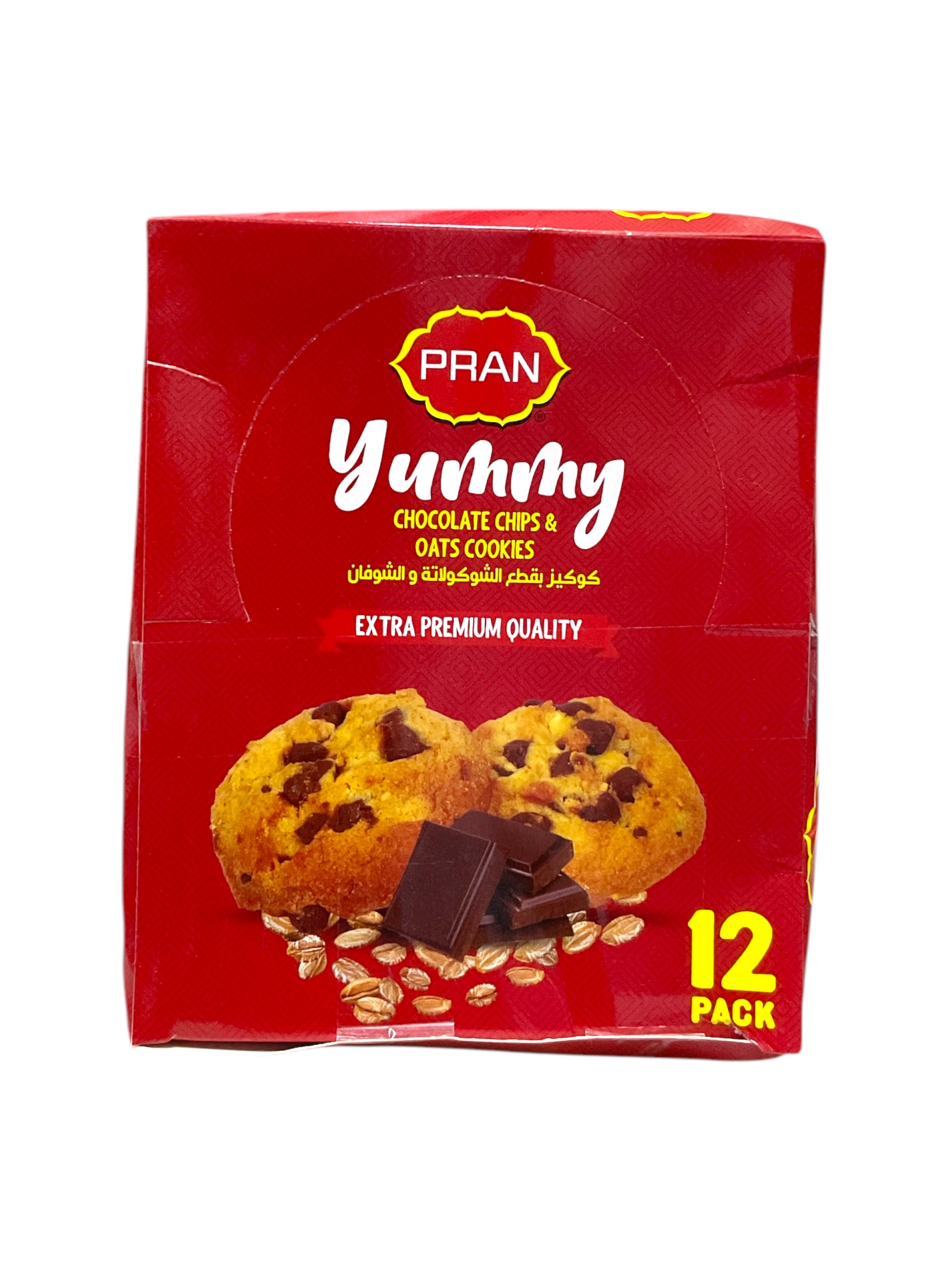  Chocolate Chip and Bran Oatmeal Cookies 42g*12 pcs 