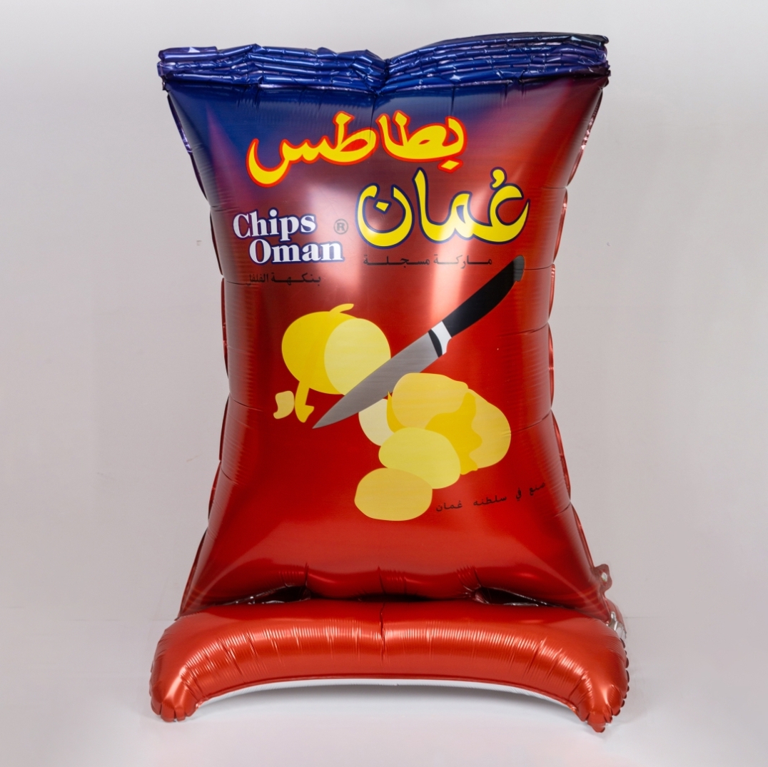  مجسم عملاق بطاطس عمان من بالون الألمنيوم - المقاس ارتفاع 112 سم * 72 سم 