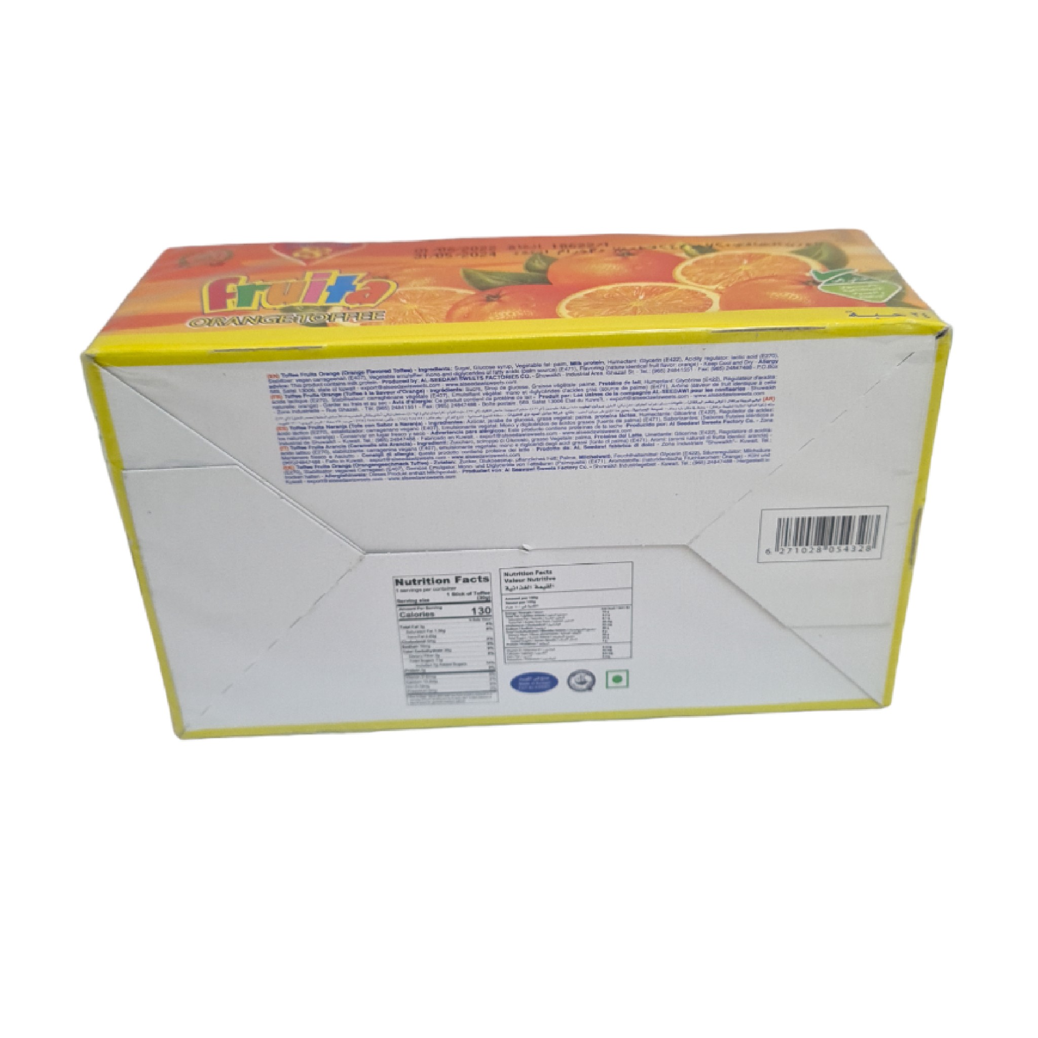  Fruity orange toffee chocolate, 24 pieces 