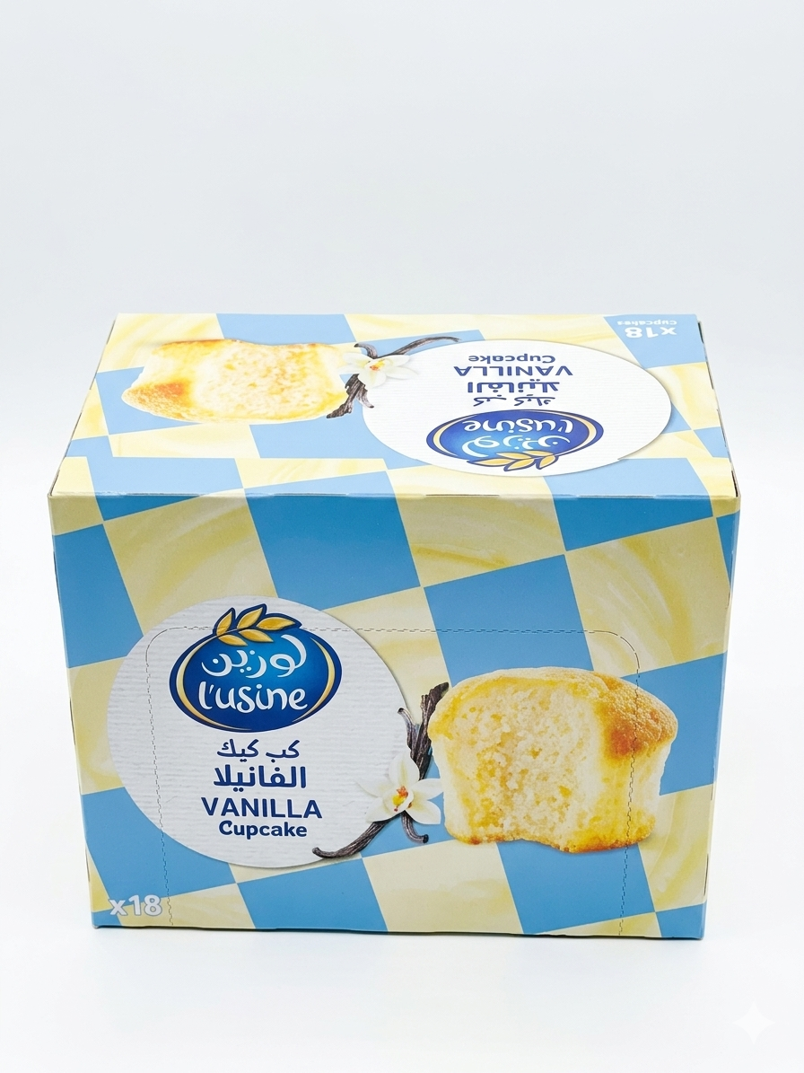  L’usine vanilla cupcake 18pc 