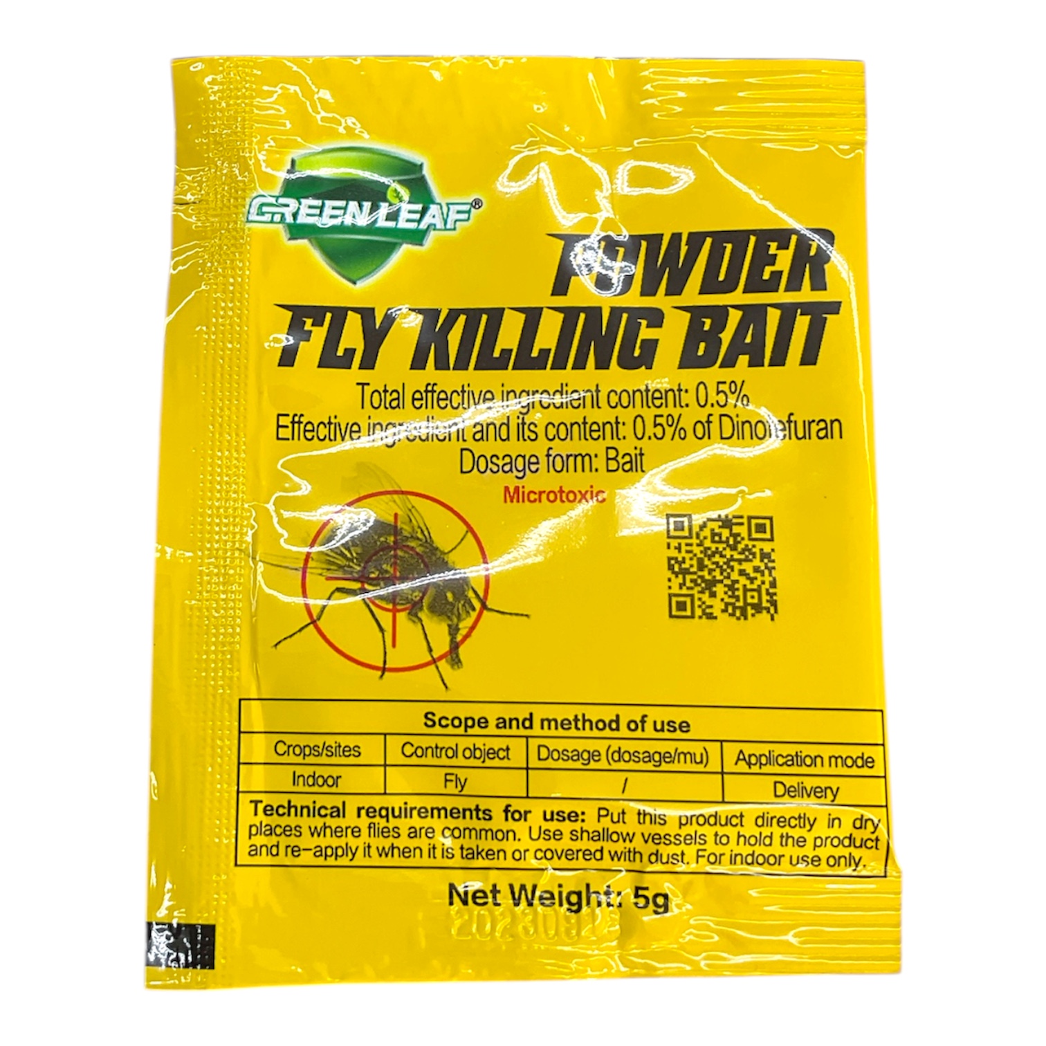  Green leaf powder fly killing bait 5g 