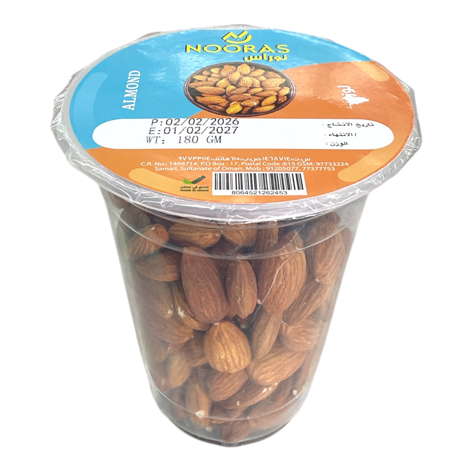  Nooras almond 180g 
