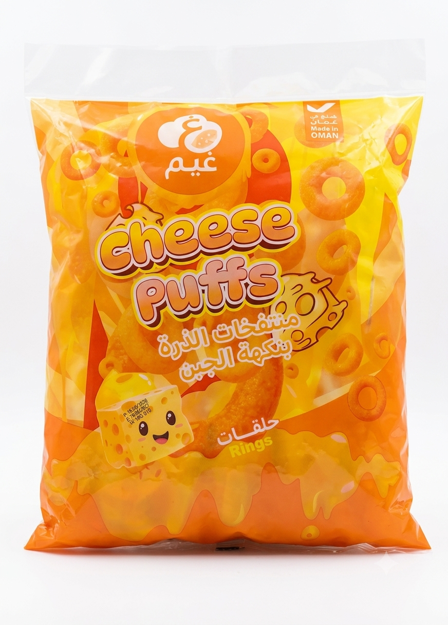  منتفخات الذرة بنكهة الجبن غيم 18g×12pcs 
