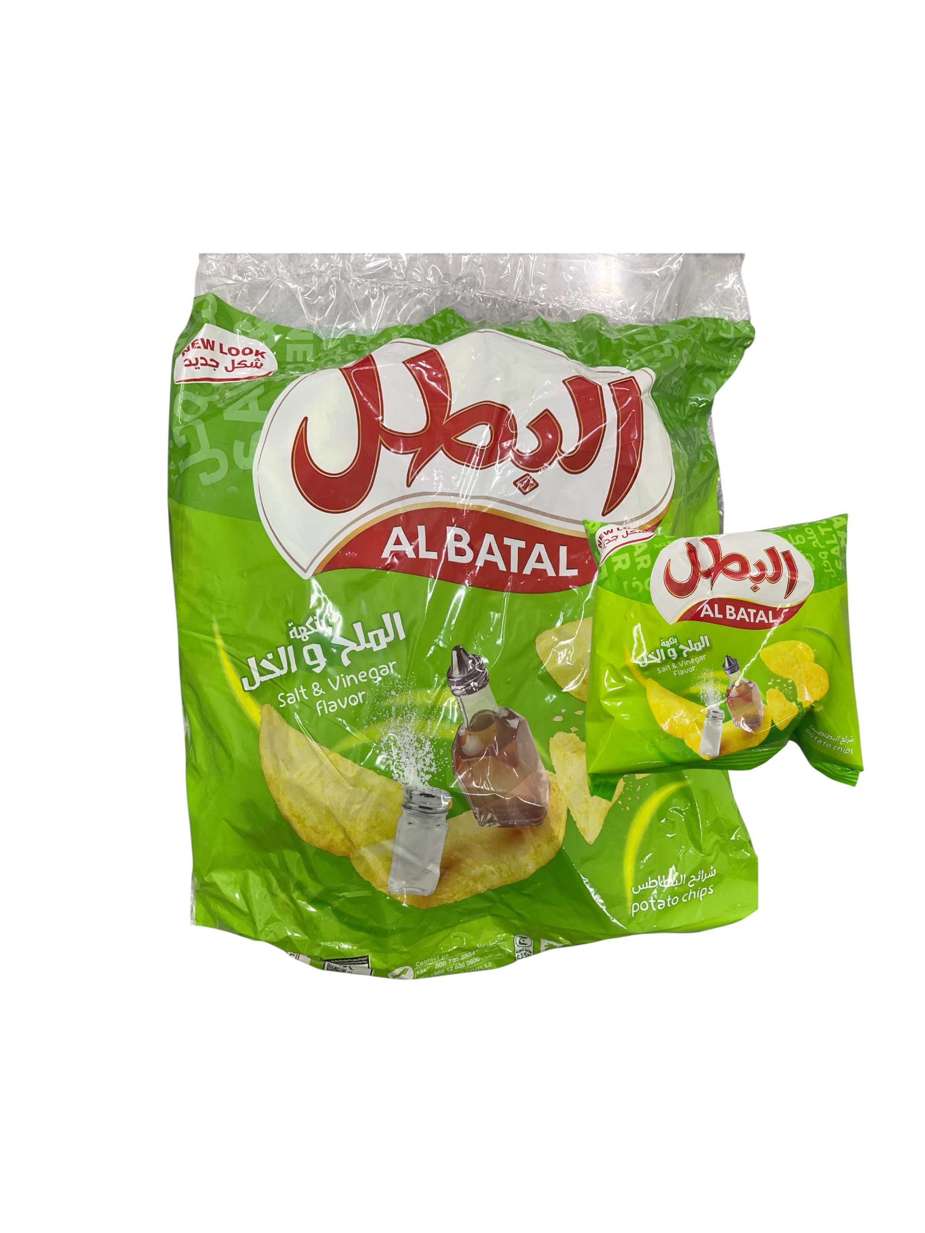  شبس البطل بالملح والخل12جم*20 حبة 