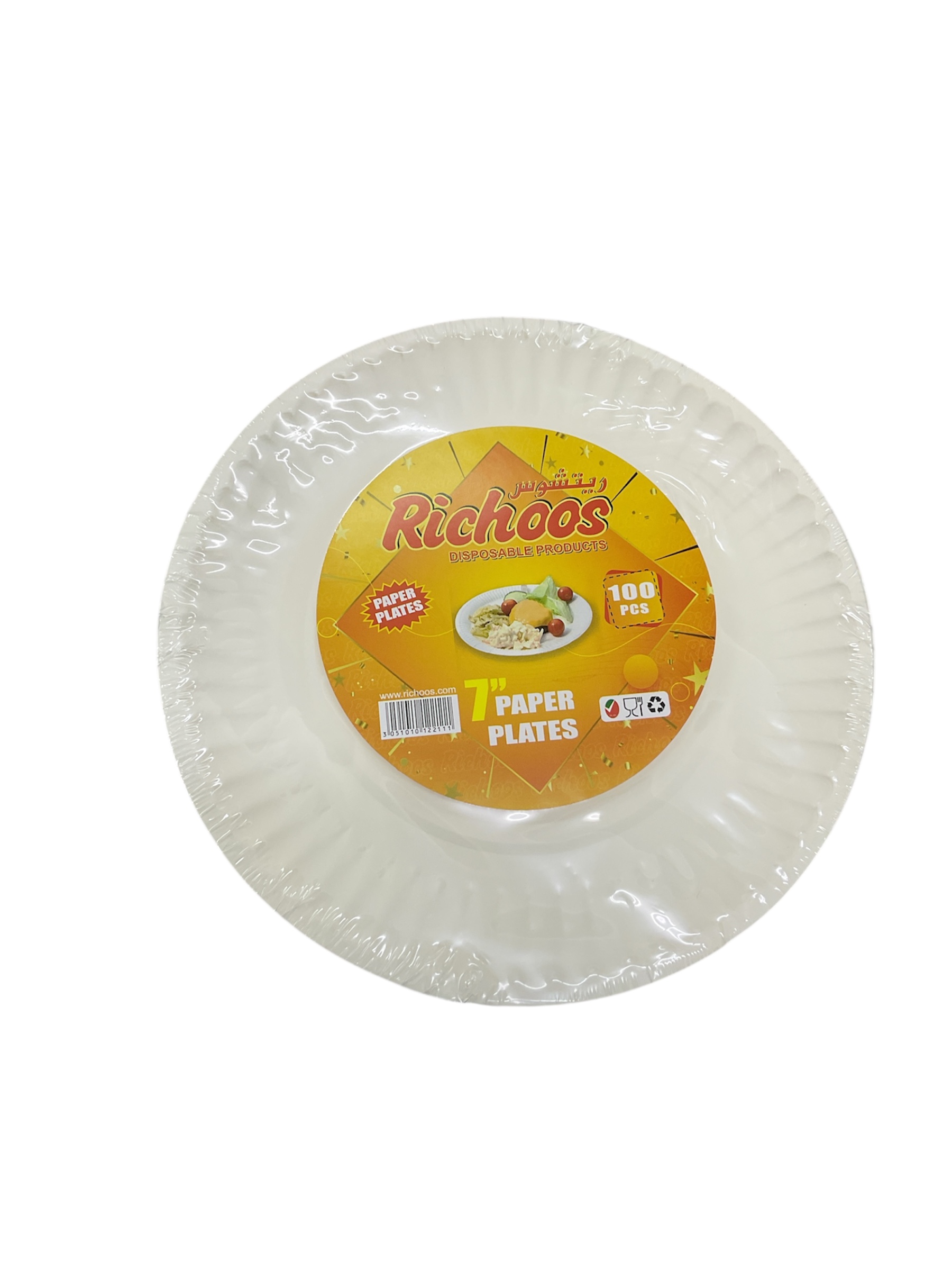  Richos Oriental Peper Plates, 100 pieces 