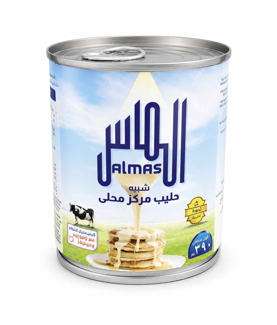  حليب مكثف محلى الماس 390جم 