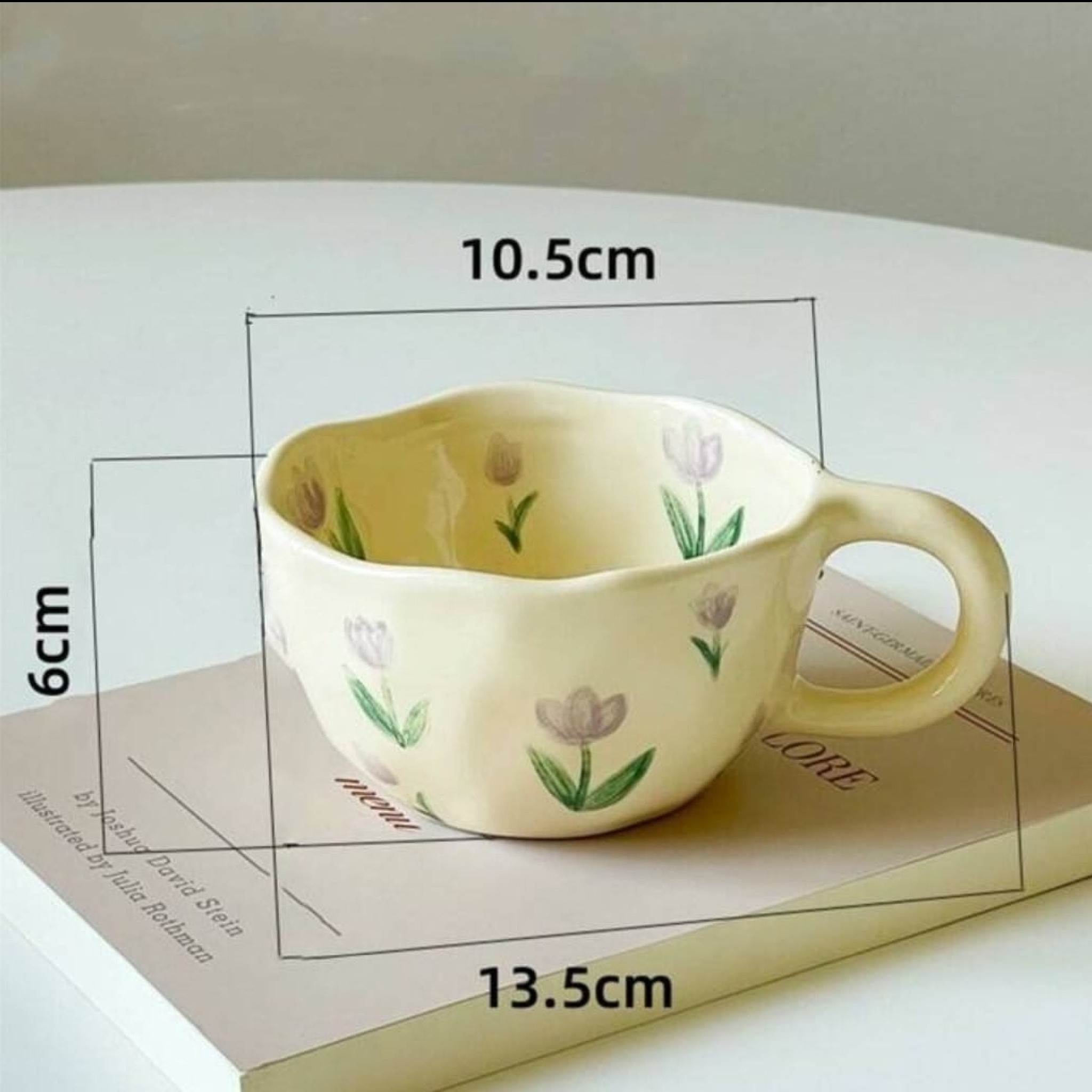  Ceramic cup rose & cherry SHEIN 250 ml 
