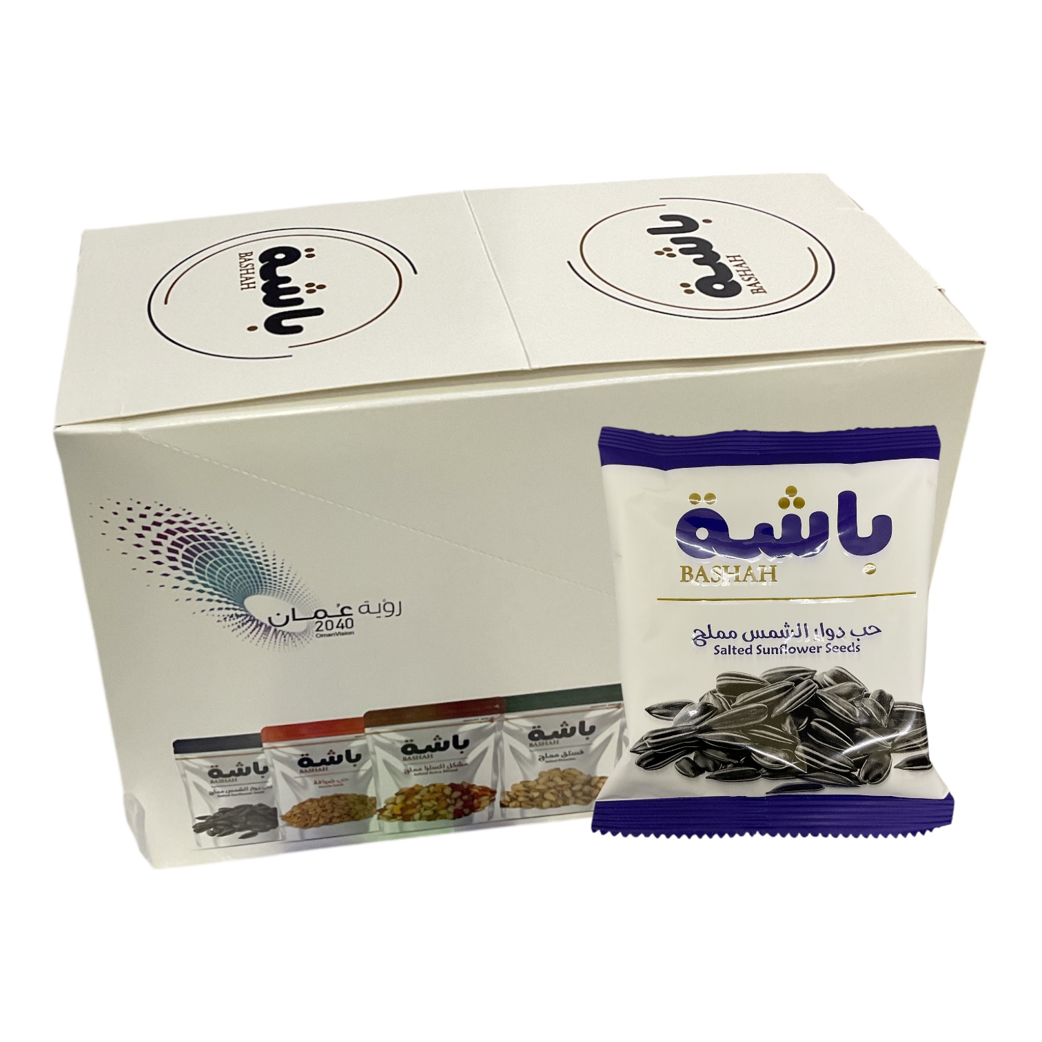  حب دوار الشمس / حب الفساد مملح باشة 20جم*33حبة 