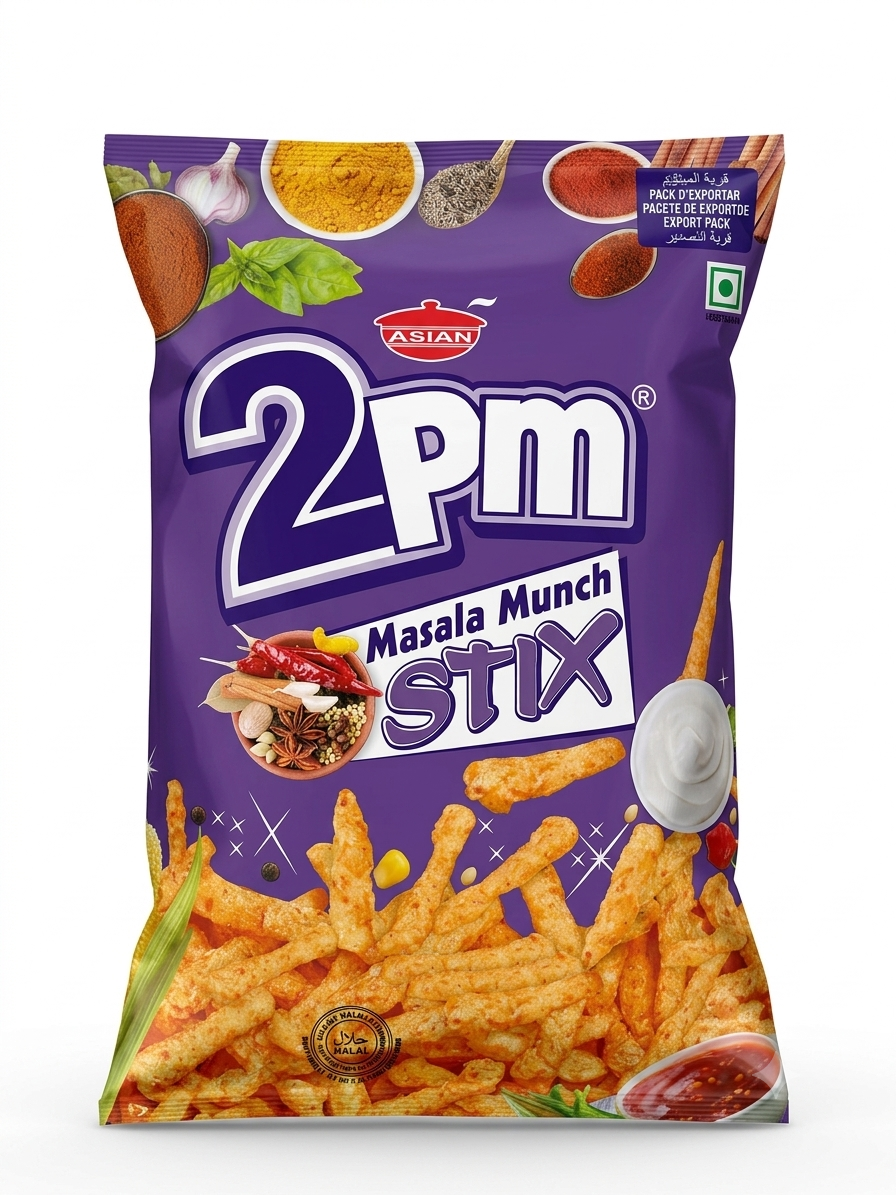  Asian 2pm masala munch stix 80g 