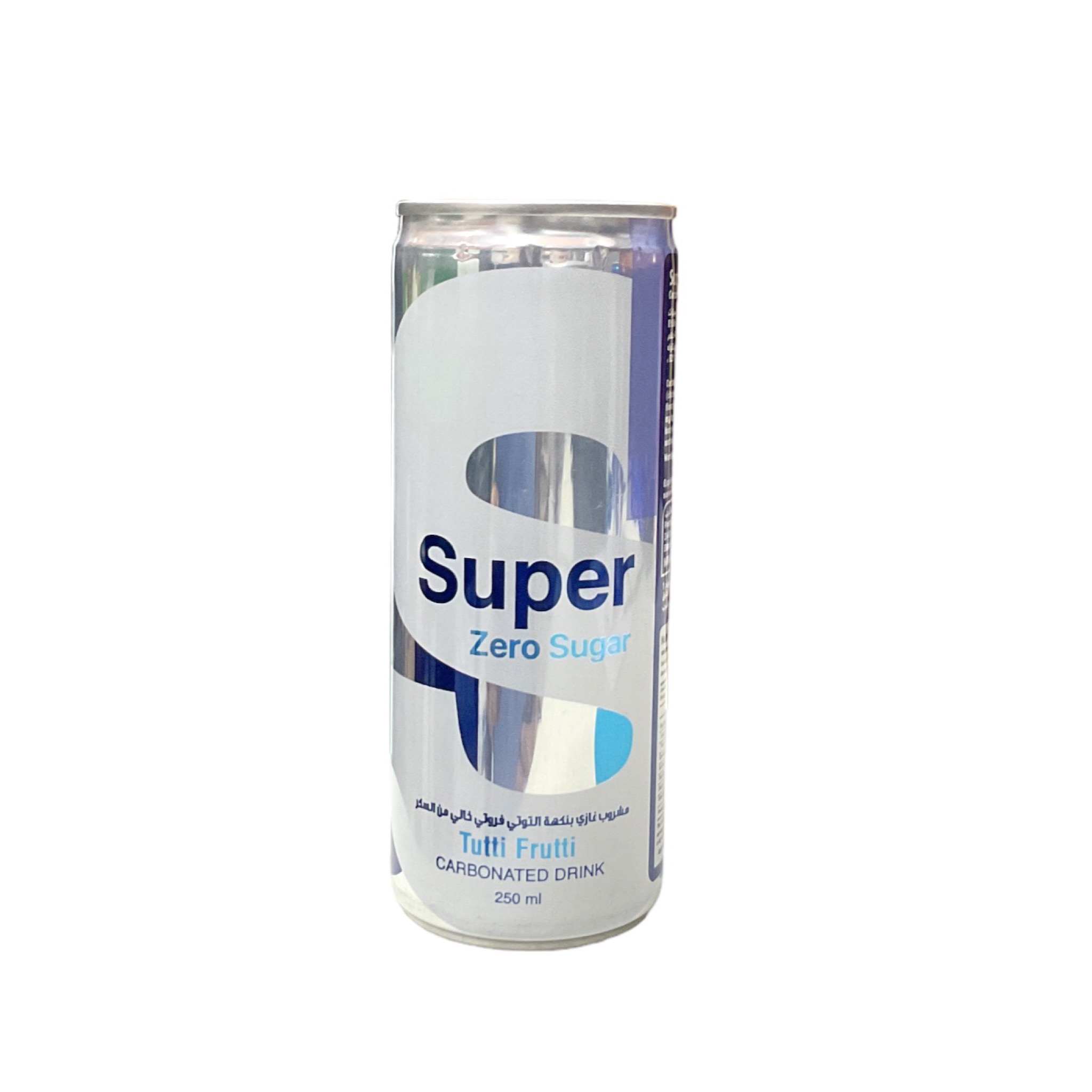  Super carbonated drink tutti frutti zero sugar 250ml 