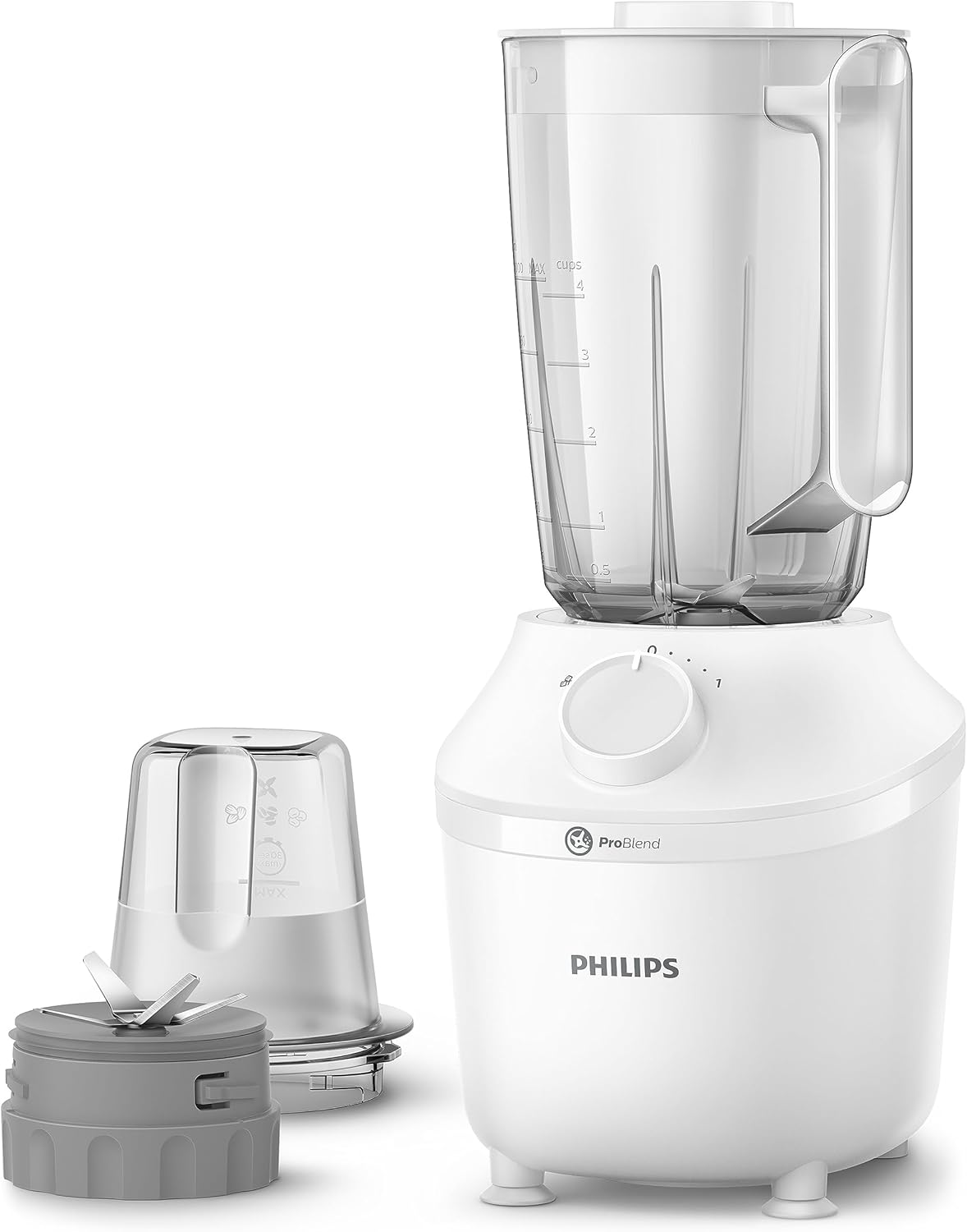 Philips 3000 Series Blender, 450W, 1.9 L, Plastic, White, Hr2041/10