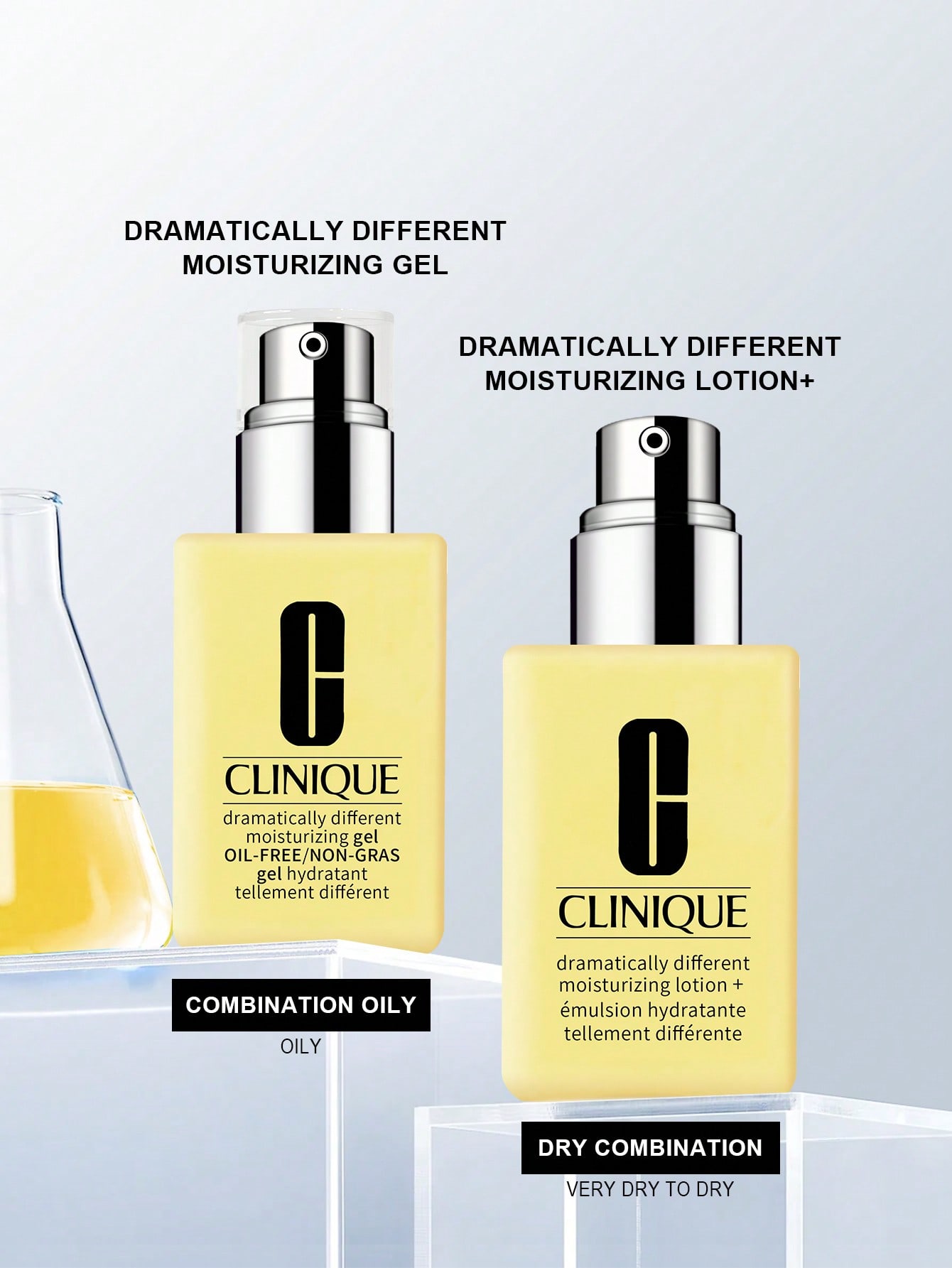 Clinique جل ترطيب مختلف تماماً خالٍ من الزيوت/ غير دهني - 4.2 أونصة سائلة/125مل للبشرة المختلطة إلى الدهنية