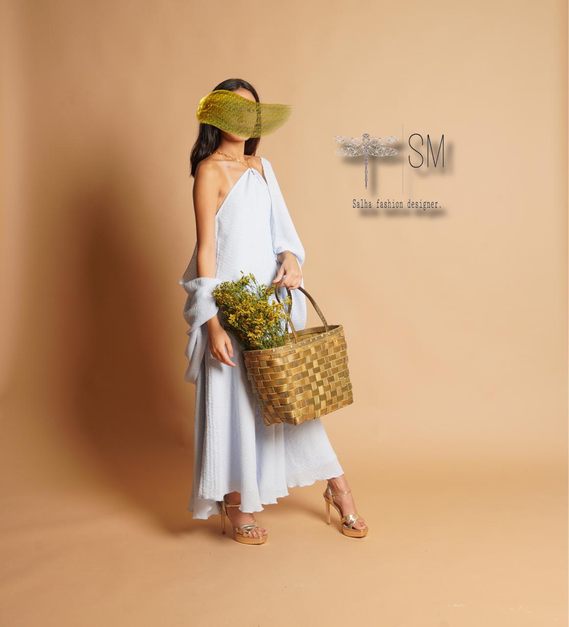 فستان لون بيبي بلو