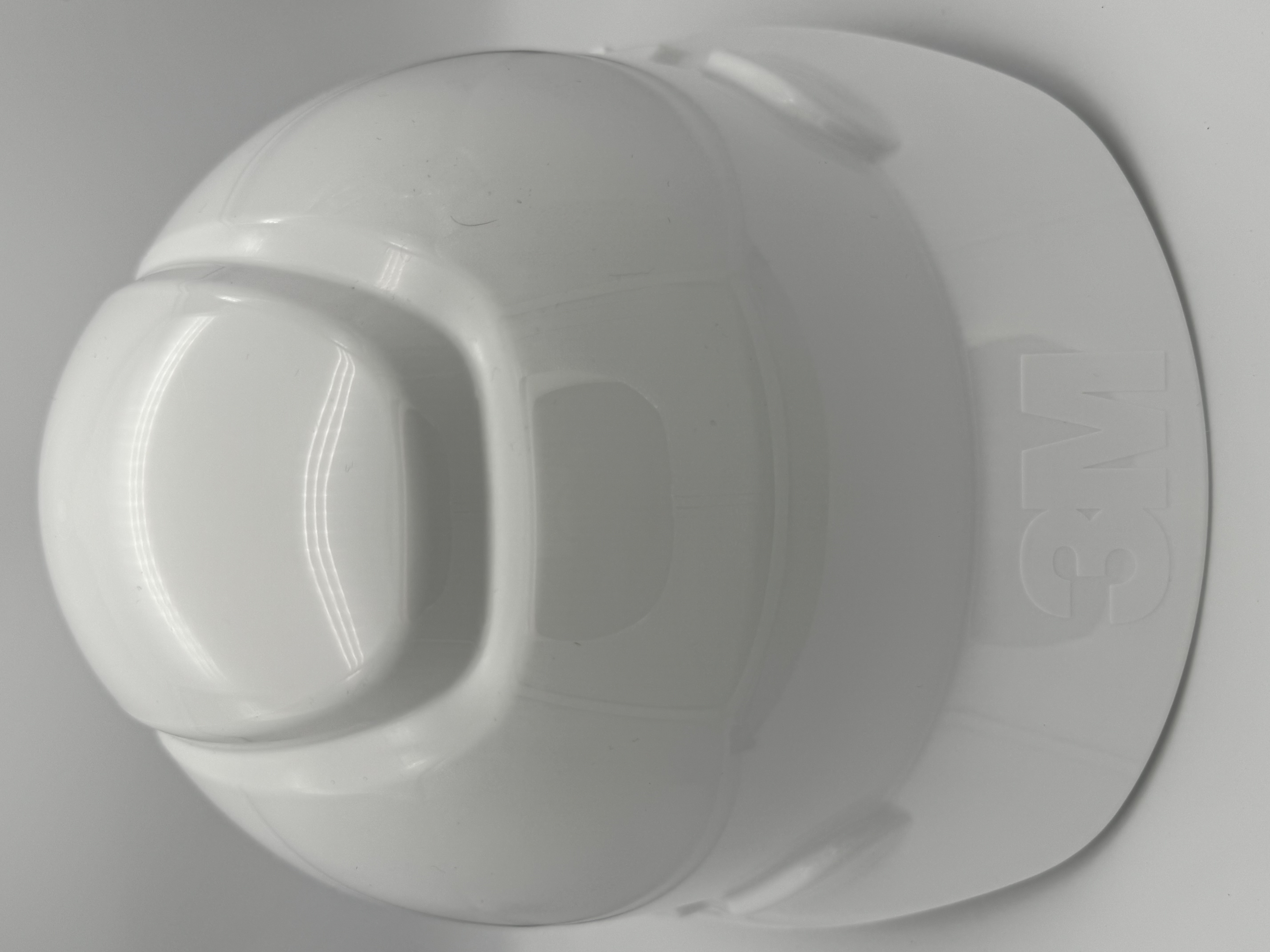 3M SecureFit H-701V white safety helmet front view 
