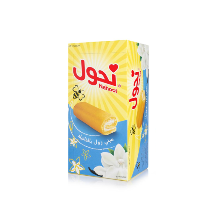 كيك نحول ميني رول بالفانيلا