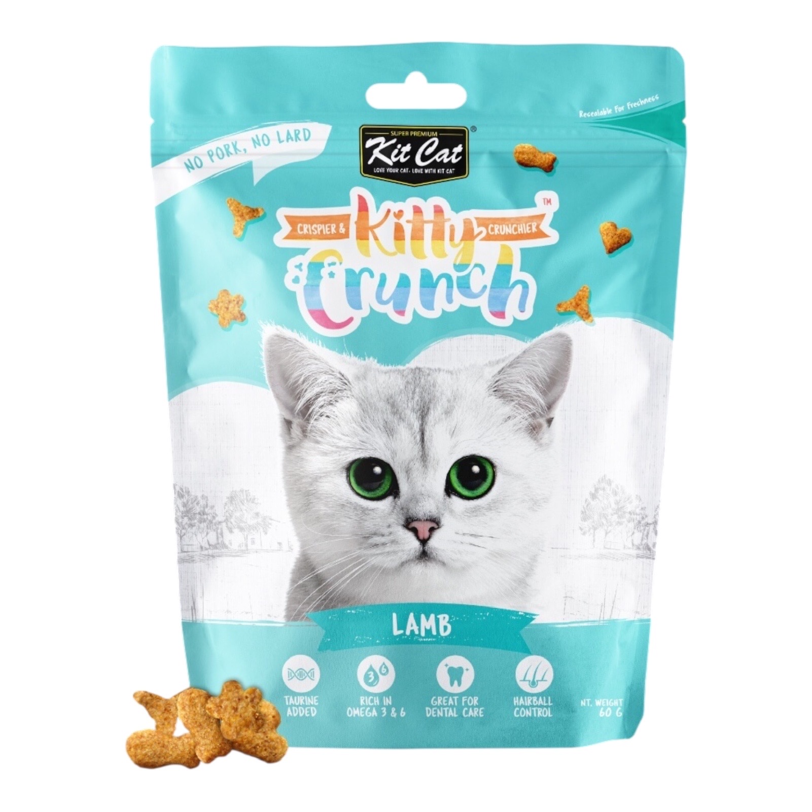 كت كات مكافآت للقطط بنكهة لحم الضأن 60g