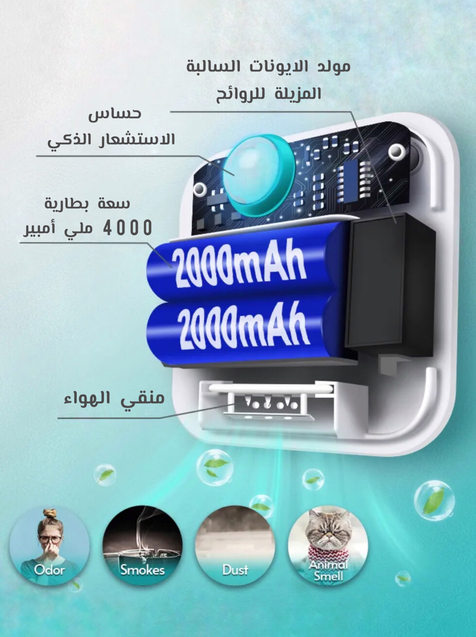 جهاز مزيل الروائح الذكي