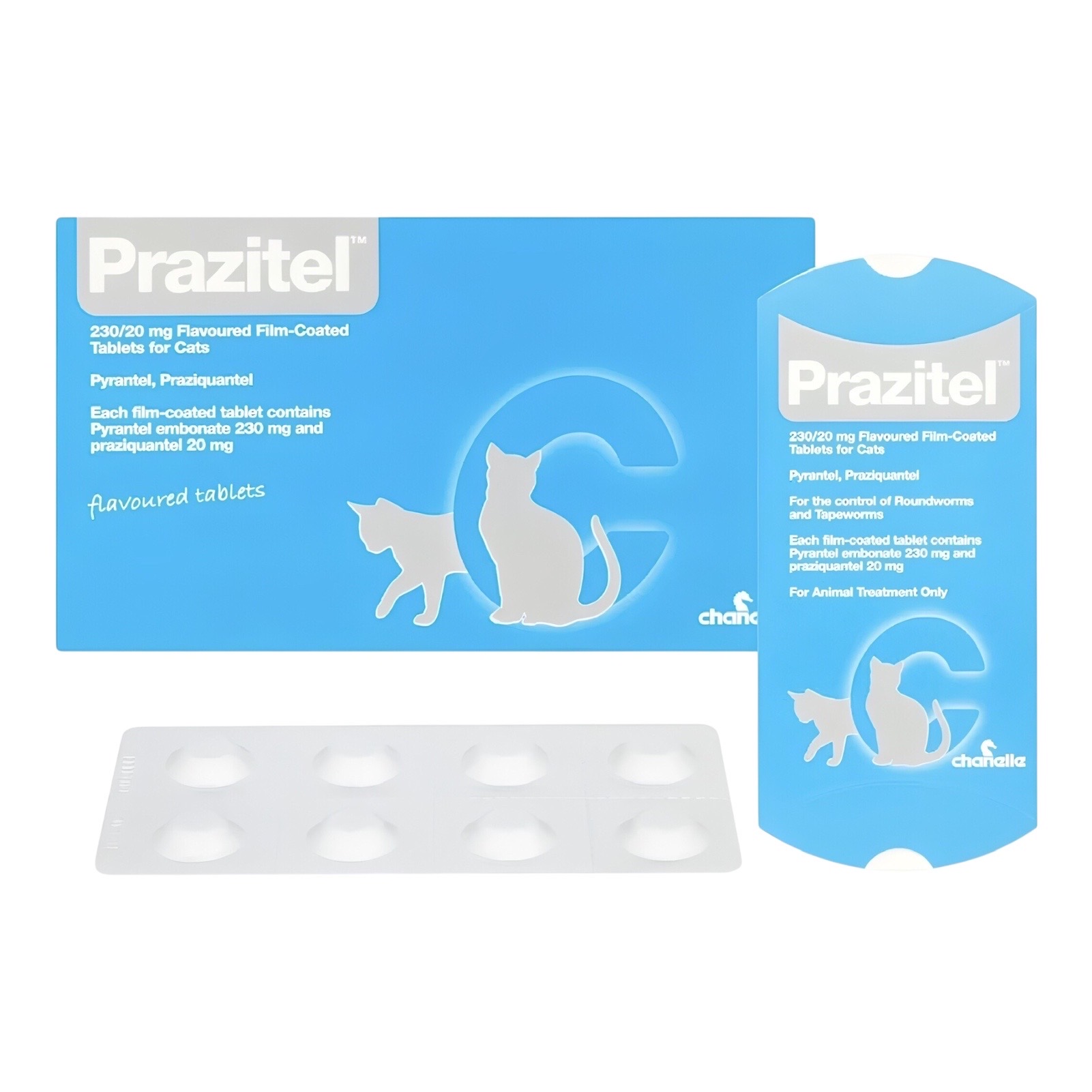 حبوب ديدان المعدة للقطط من Prazitel
