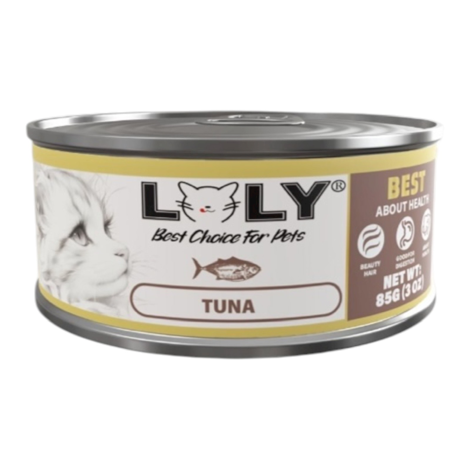 لولي كات طعام رطب معلبات بالتونة للقطط 85g