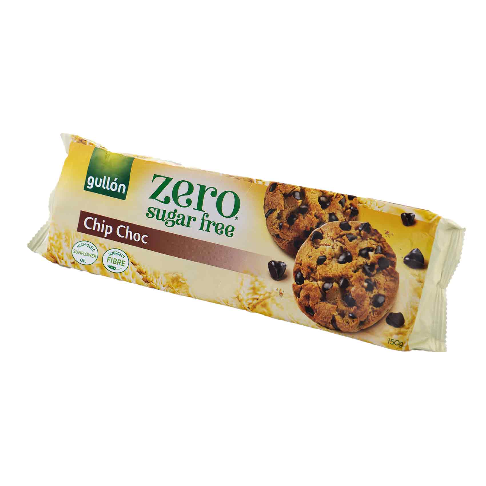جولن زيرو كوكيز بقطع الشوكولاته بدون سكر  GULLON Zero Sf Choco Chips Cookies  150 g 