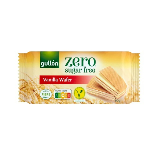 جولن زيرو ويفر بالفانيلا بدون سكر Gullon Zero Sf Vanilla Wafer 60 g
