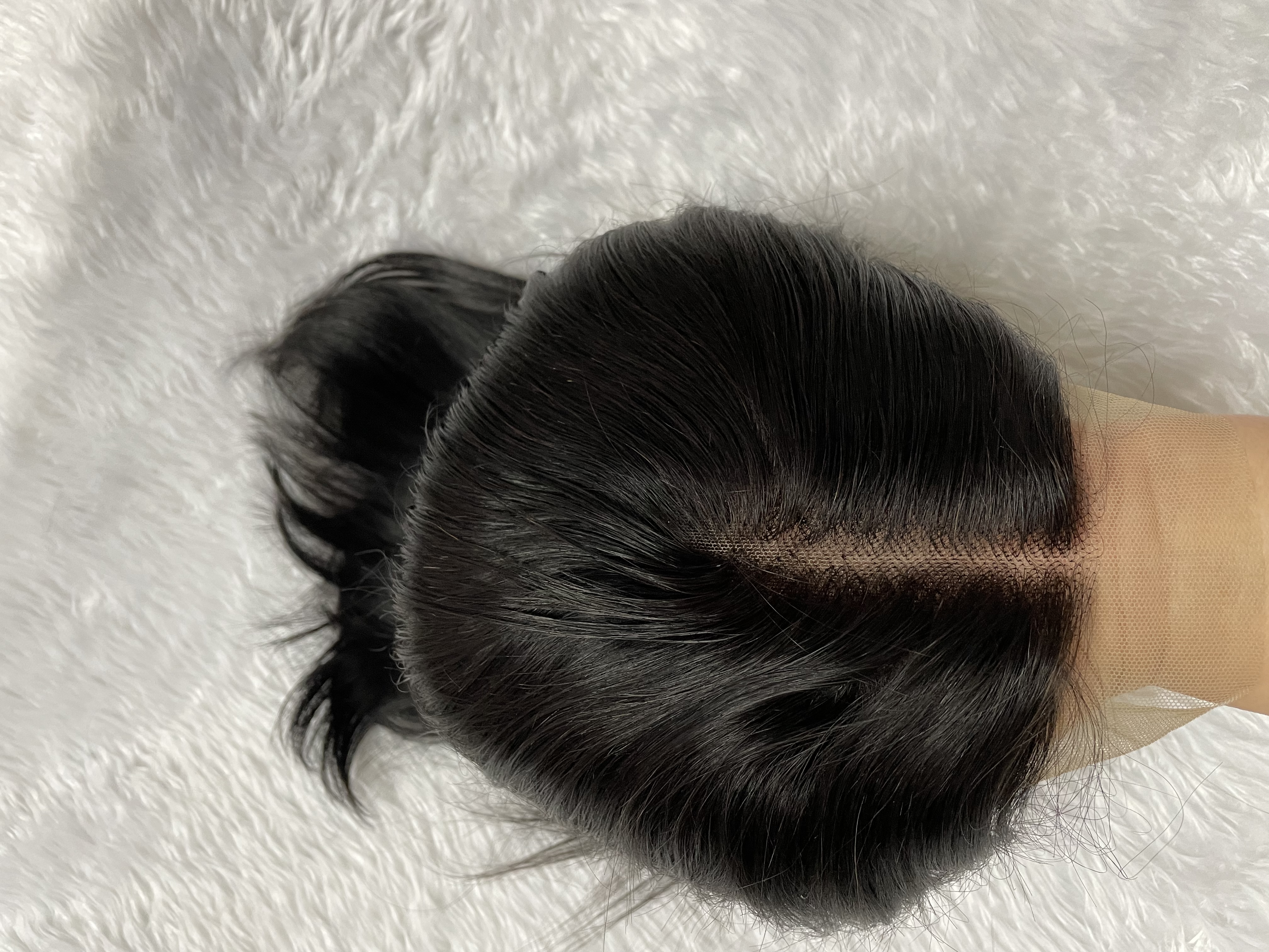باروكة ميسا 14 انش جذور دانتيل أمامية 100% شعر طبيعي
