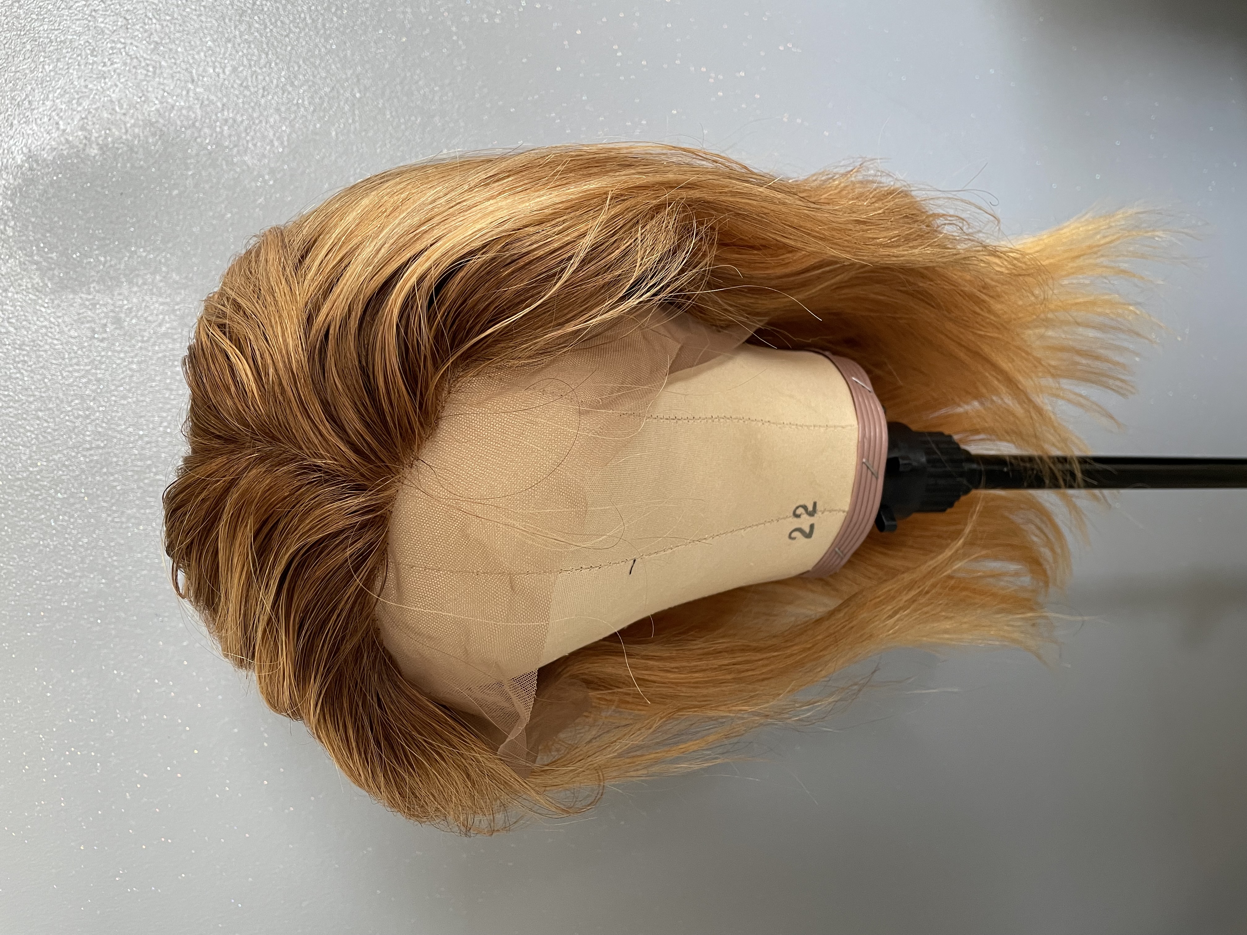 باروكة ريمي 16 انش جذور دانتيل أمامية مع مقدمة حرير شعر طبيعي 100 % 