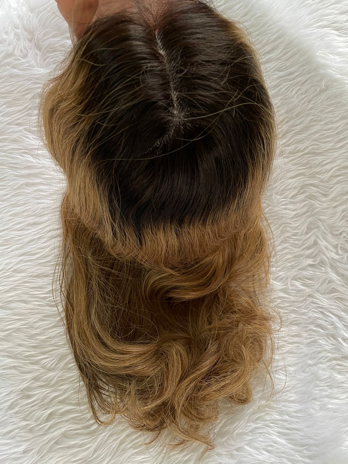 باروكة نتالي 16 انش جذور كاملة مع مقدمة حرير 100 % شعر طبيعي 