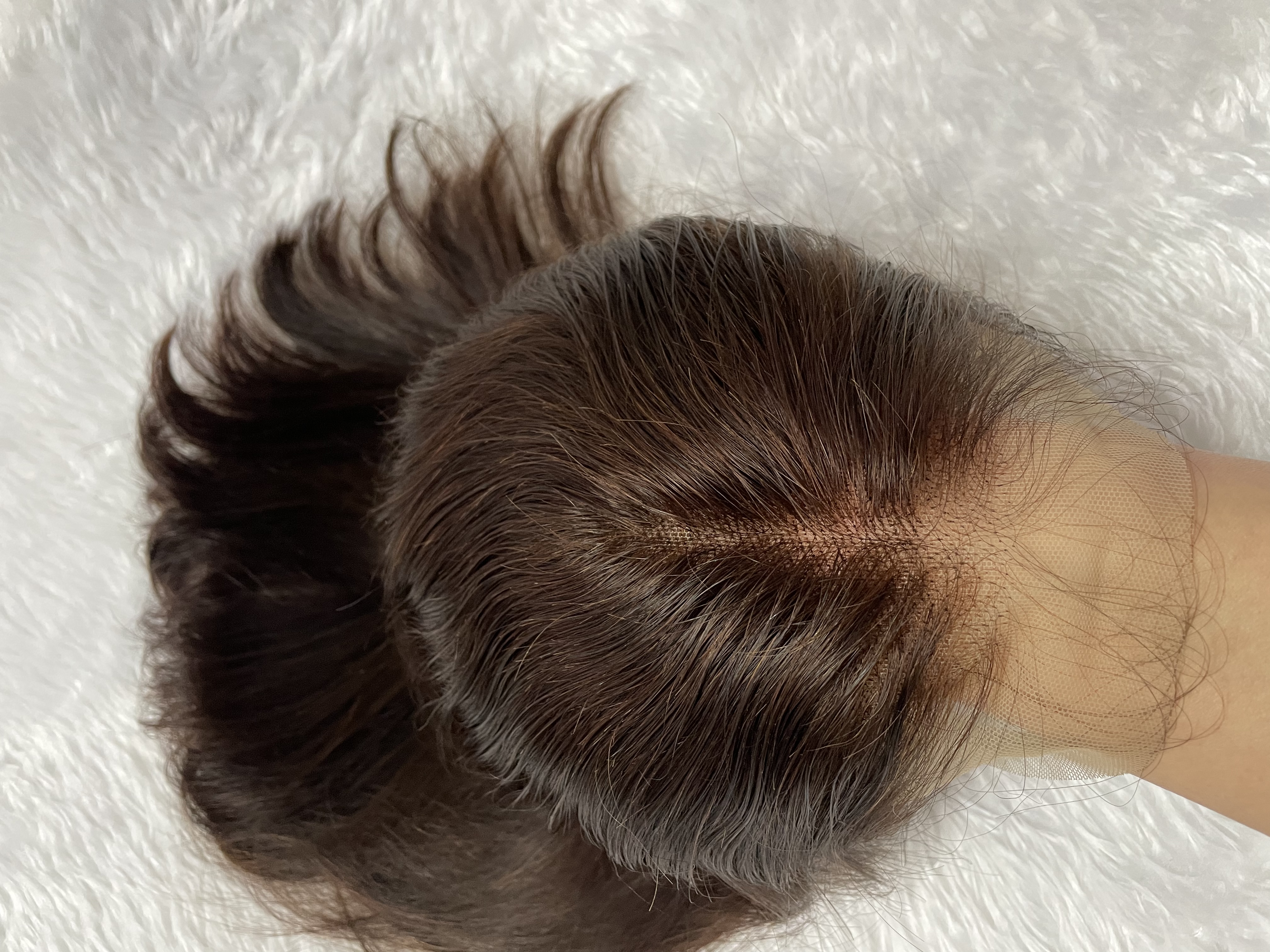 باروكة ميس 14 انش جذور دانتيل أمامية 100% شعر طبيعي 