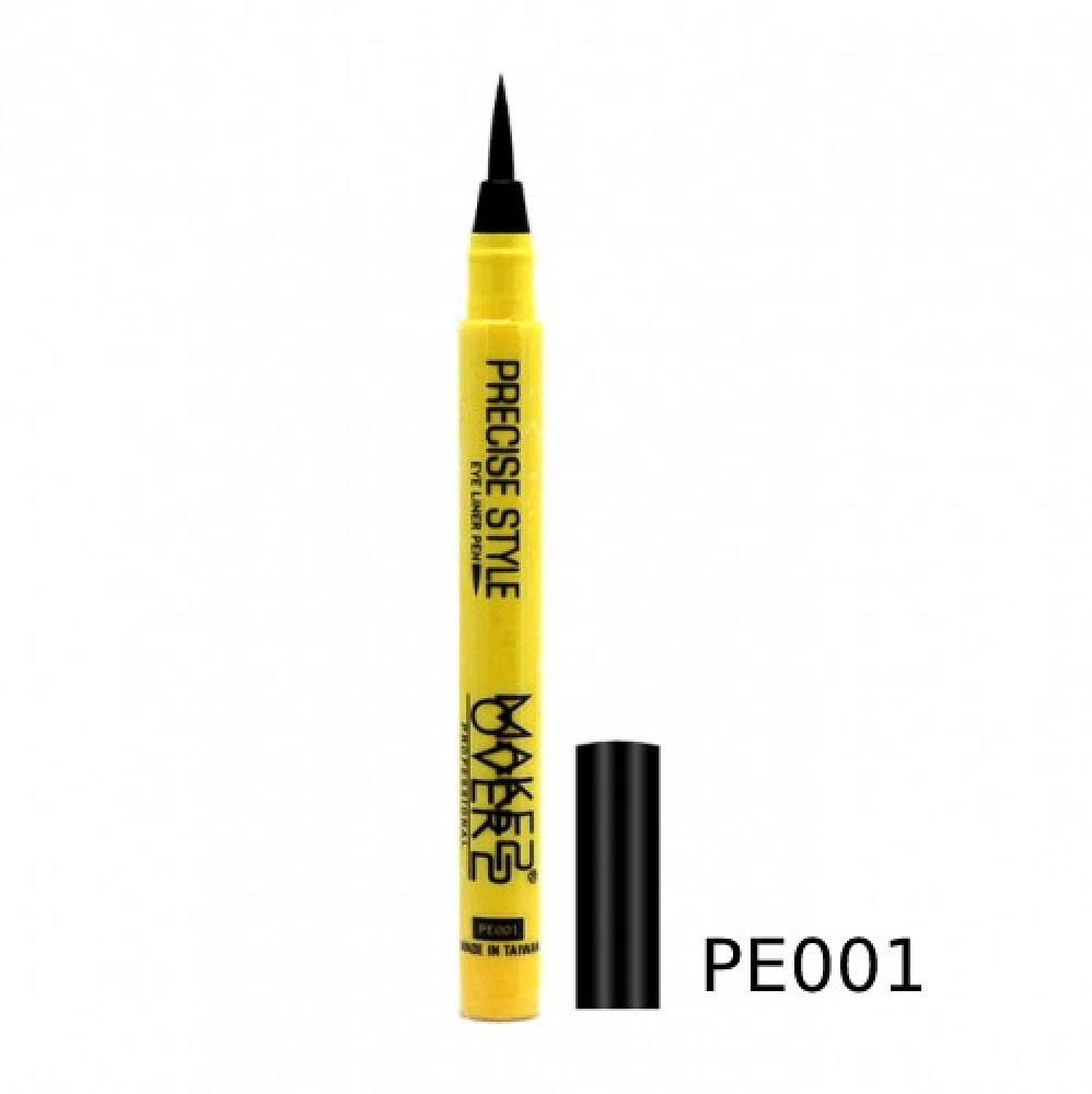 قلم كحل سائل بريشس ستايل مقاوم للماء من ميك اوفر22 - اسود -PE001