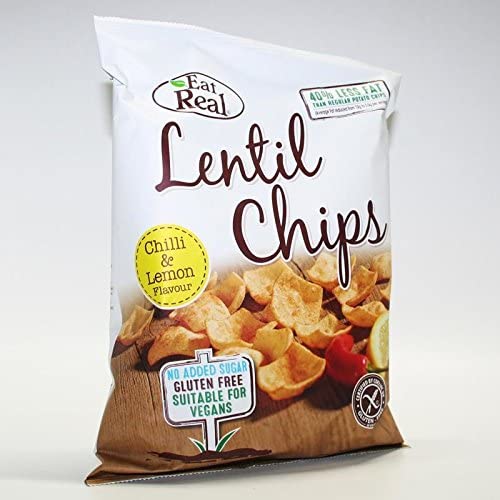  اييت ريل عدس بالفلفل والليمون 113 جرام-Eat Real Lentil Chilli & Lemon 113g 