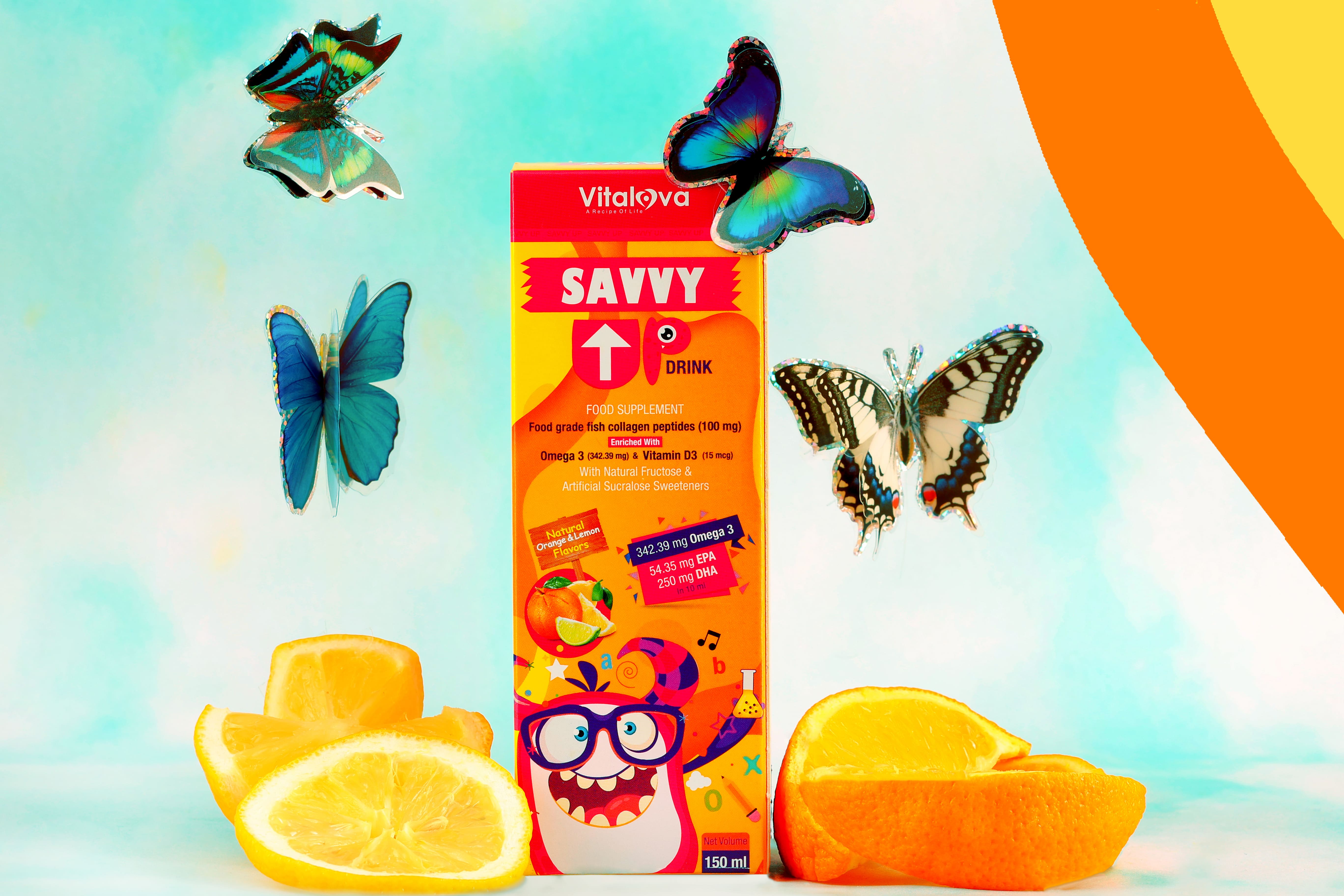  مشروب سافي أب بنكهة البرتقال والليمون- Savvy up drink 