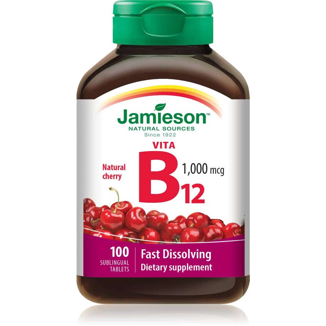  JAMIESON VITA B12 1000 MCG FD 100 TABLETS 