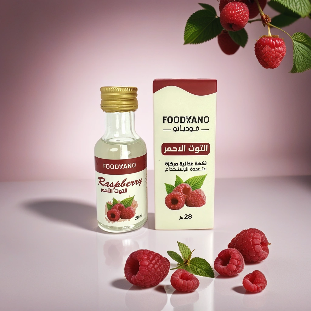  فوديانو نكهة التوت الأحمر 28 مل - FOODYANO RASPBERRY  FLAVOR LIQUID 28ml 